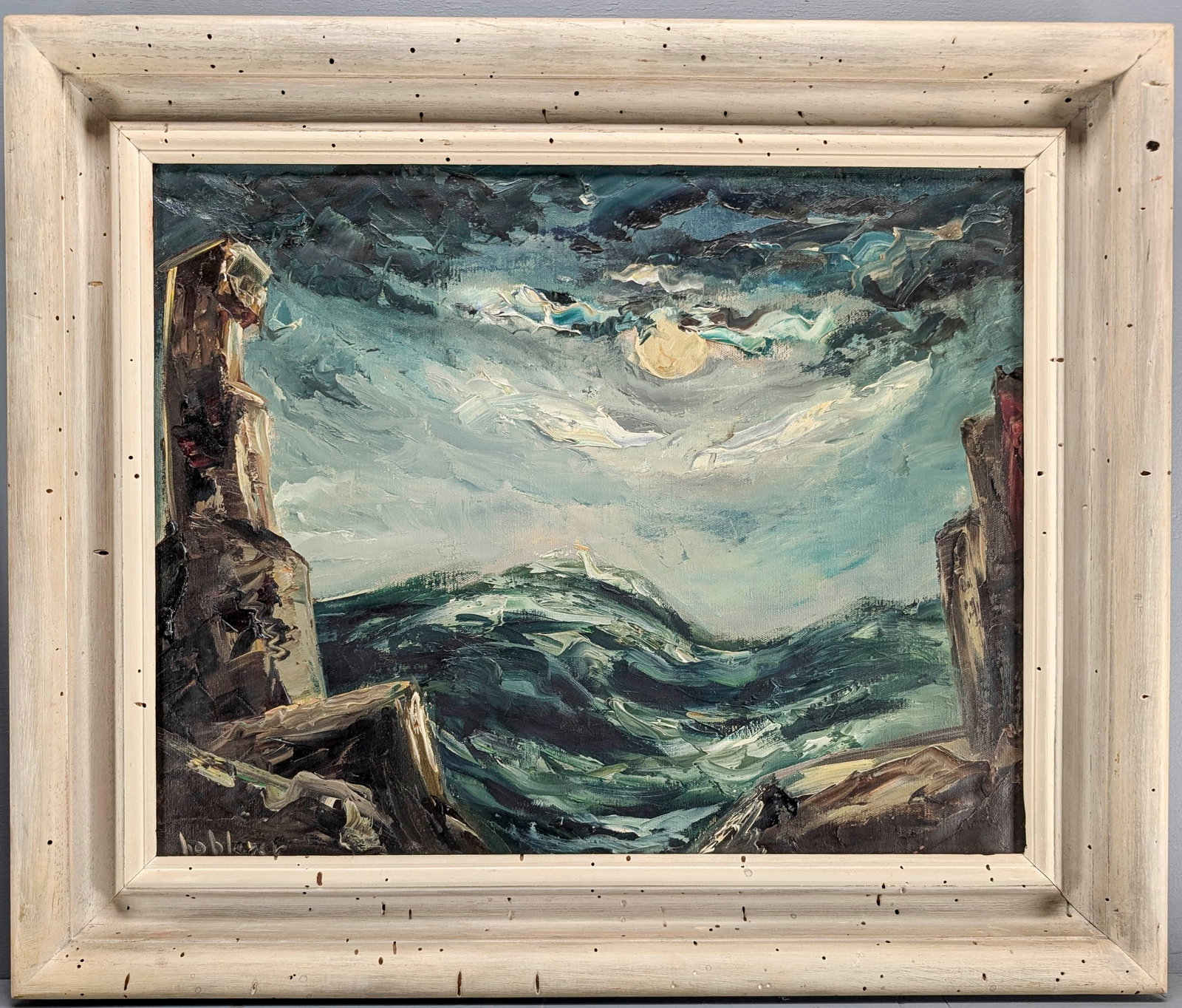 Likely by Lowell Bobleter Seascape Painting (1 of 6)