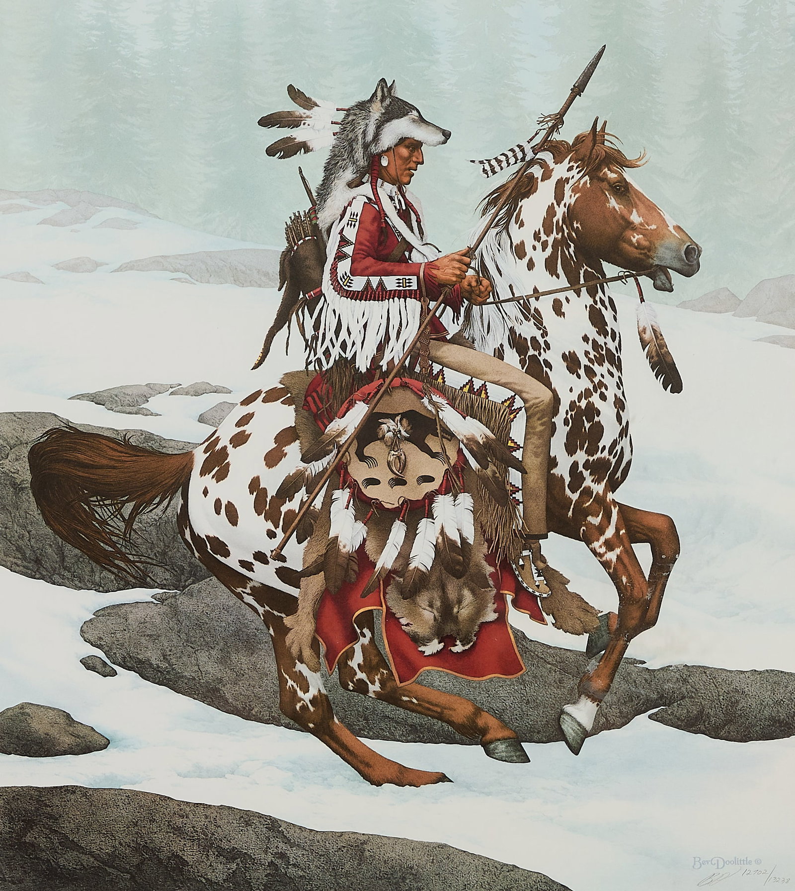 Bev Doolittle "Guardian Spirits" S/N Lithograph (1 of 5)