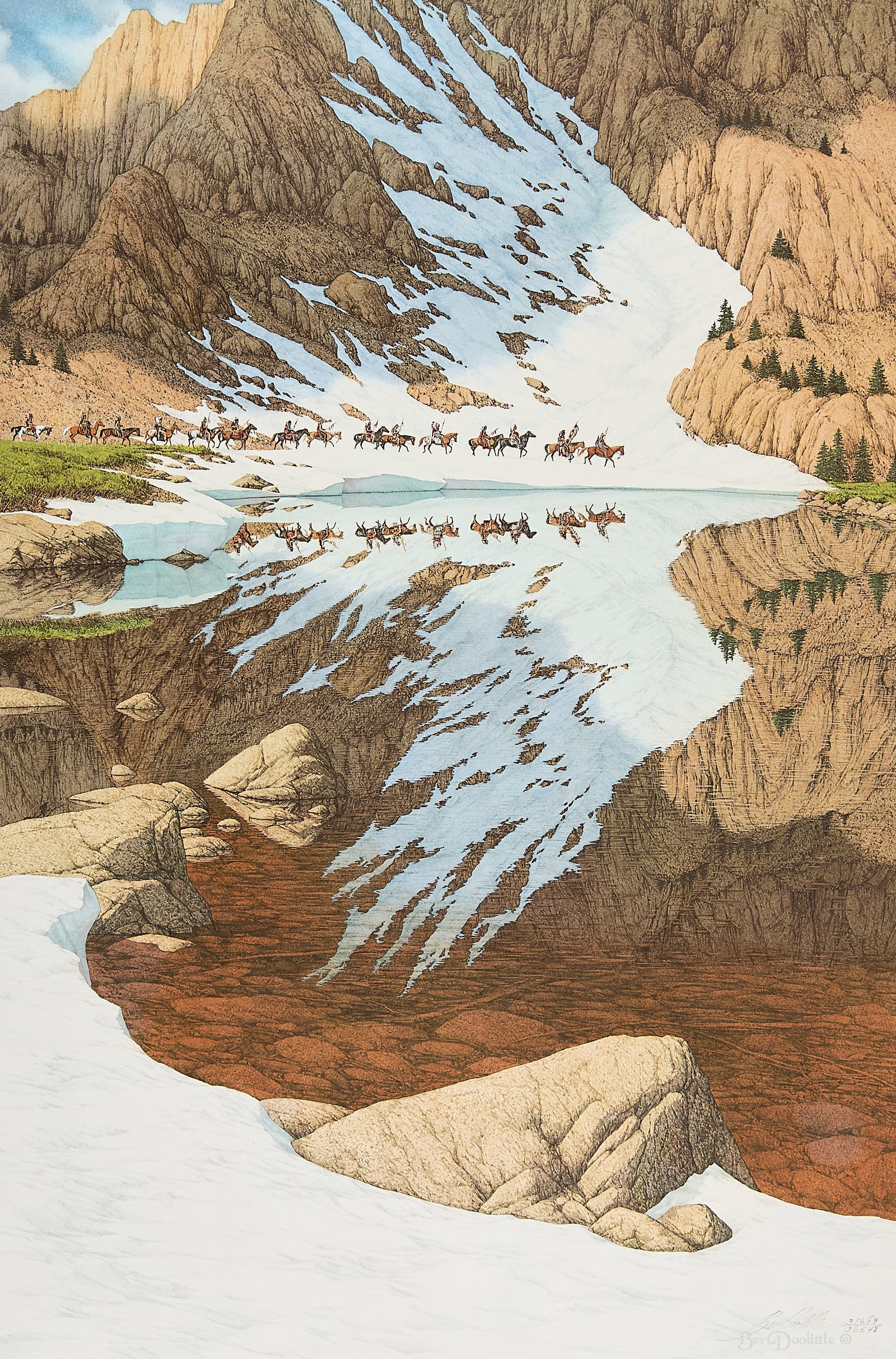 Bev Doolittle "Season of the Eagle" S/N Lithograph (1 of 8)