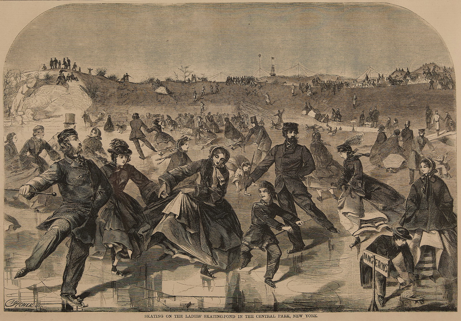 Winslow Homer "Skating on the Ladies Pond" Print (1 of 5)