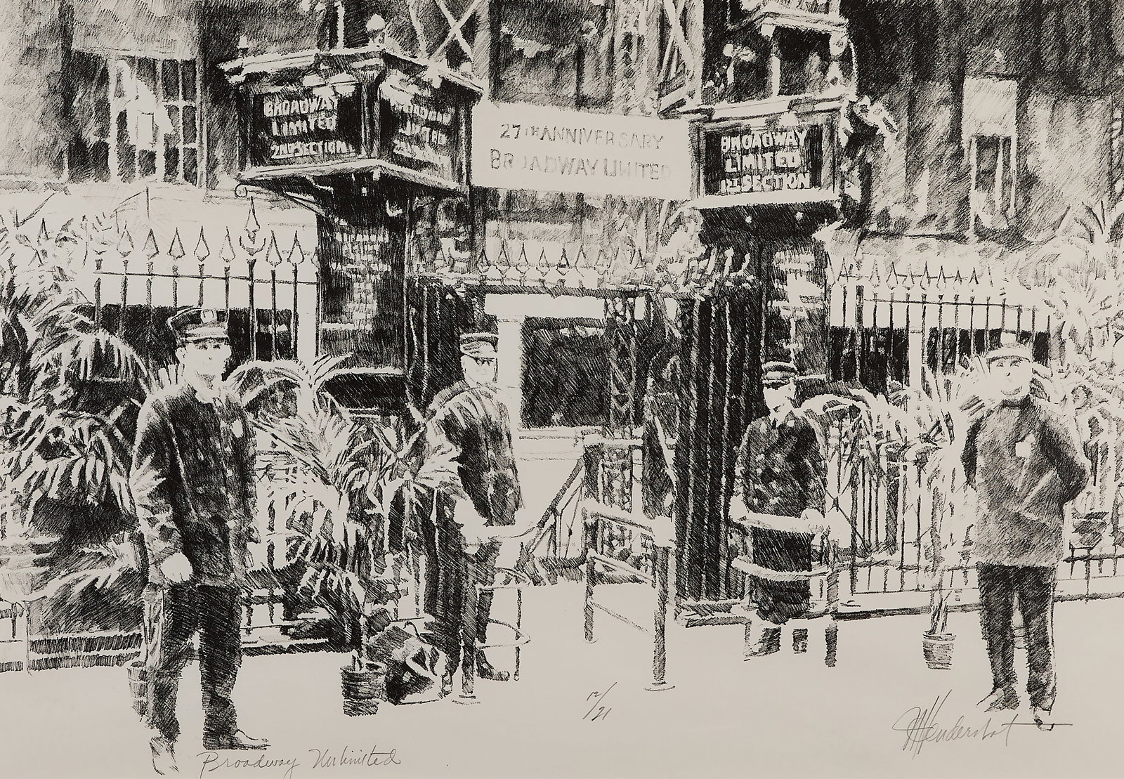 James Hendershot "Broadway Unlimited" Lithograph (1 of 8)