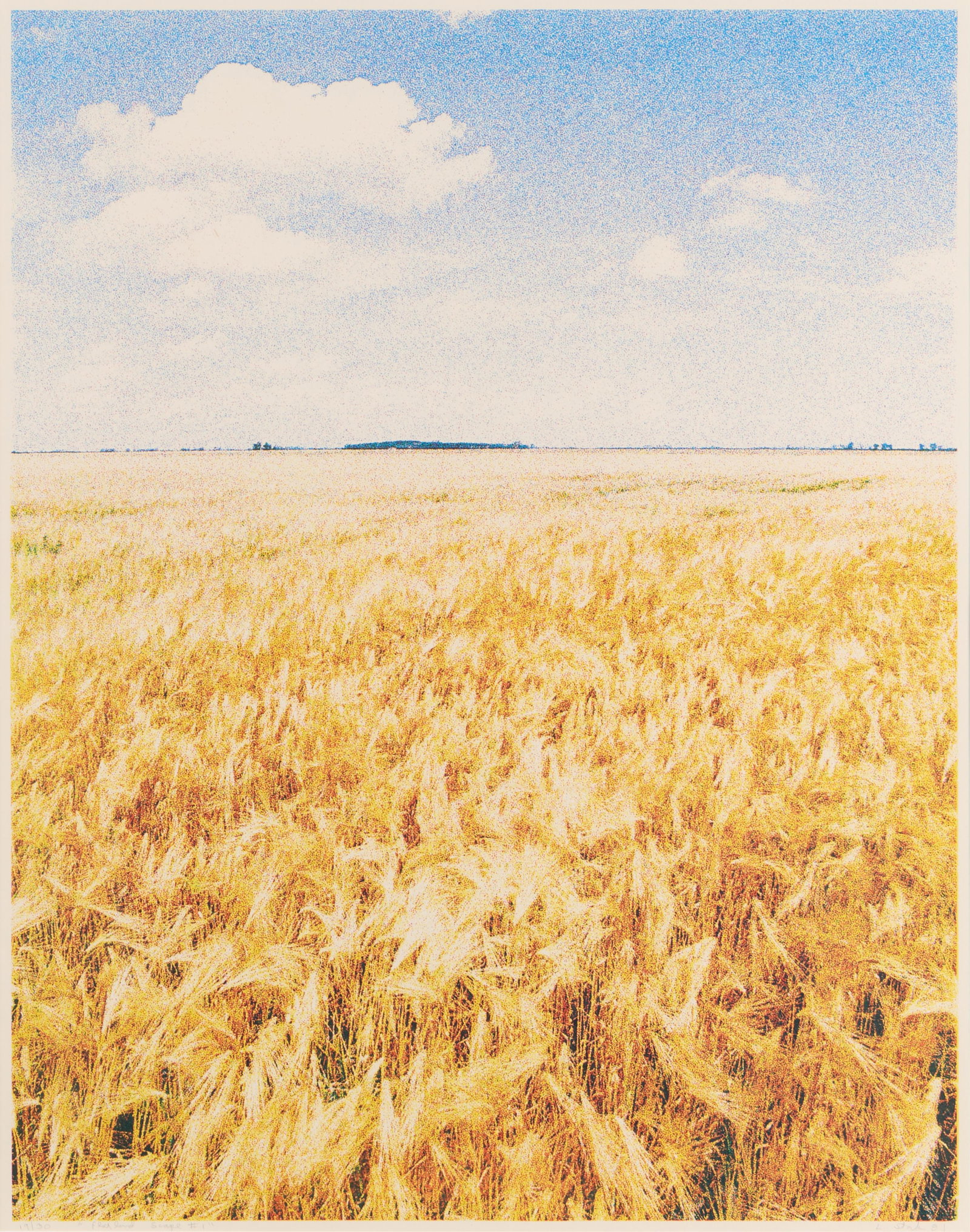 Larry Stark "Flatland Scape #1" Serigraph 1981 (1 of 5)