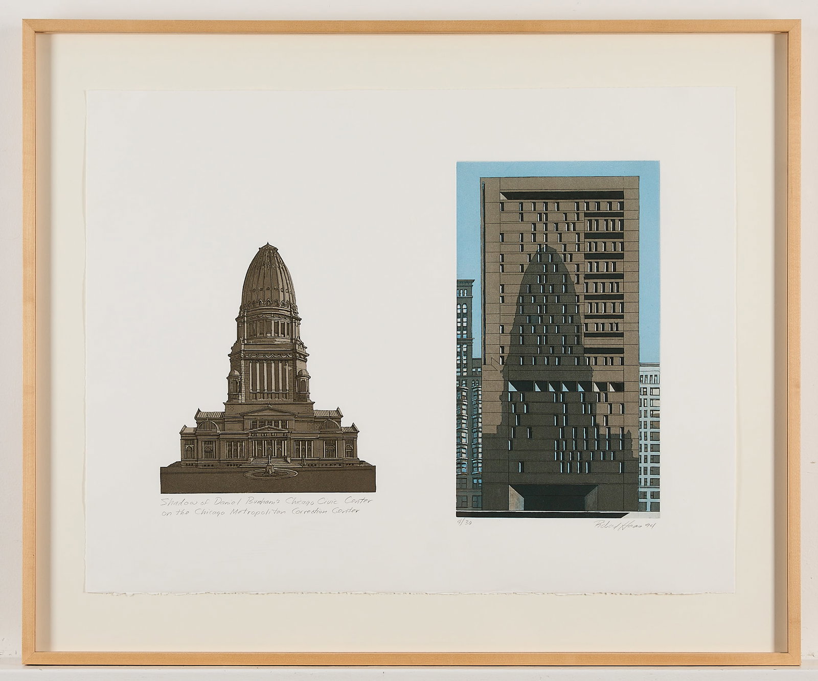 Haas "Shadows of Daniel Burnham's Chicago" Print (1 of 6)