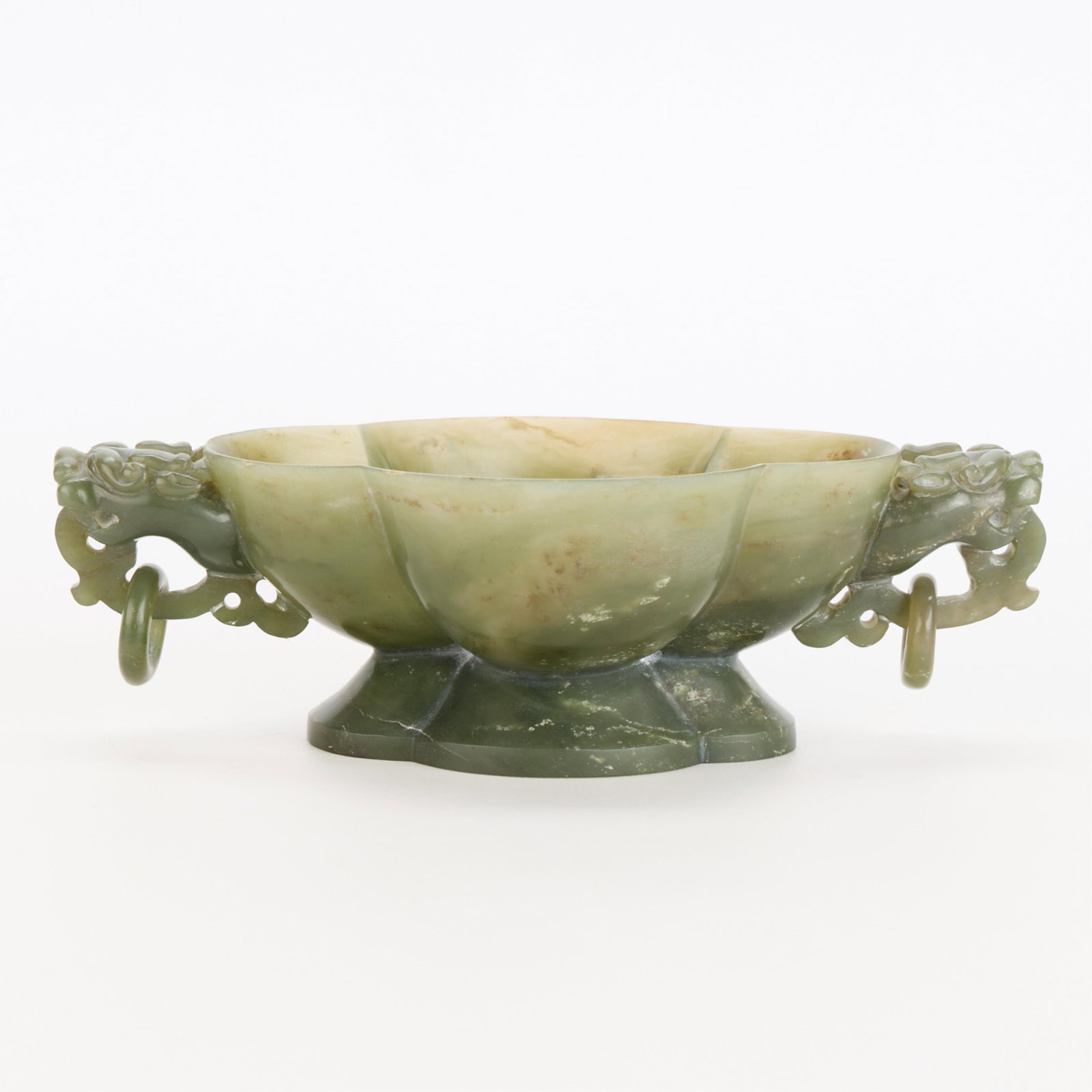 Chinese Serpentine Pedestal Bowl (1 of 6)