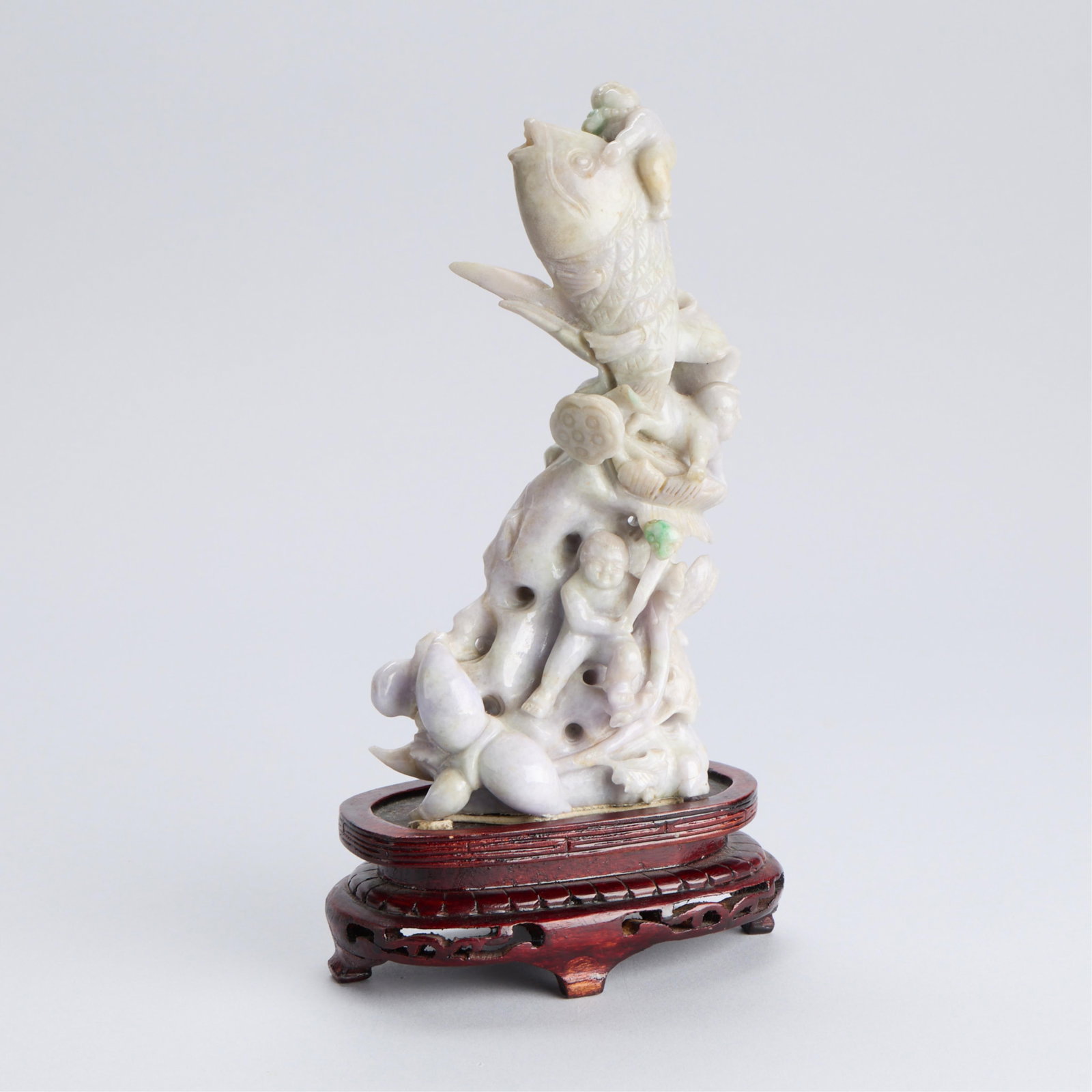 Jade Carving of Boys with Fish (1 of 5)