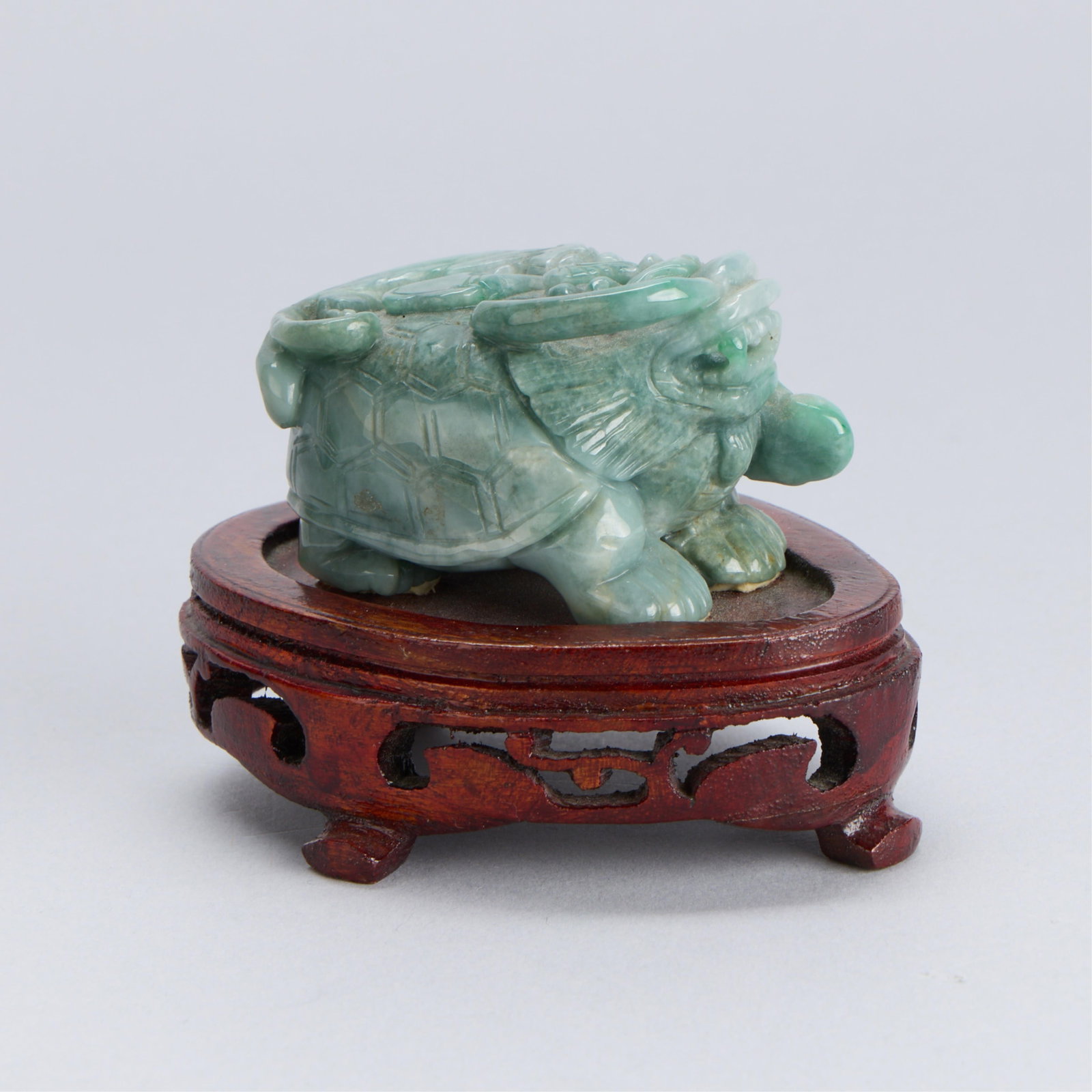 Chinese Jade Carving of Lion Turtle (1 of 7)