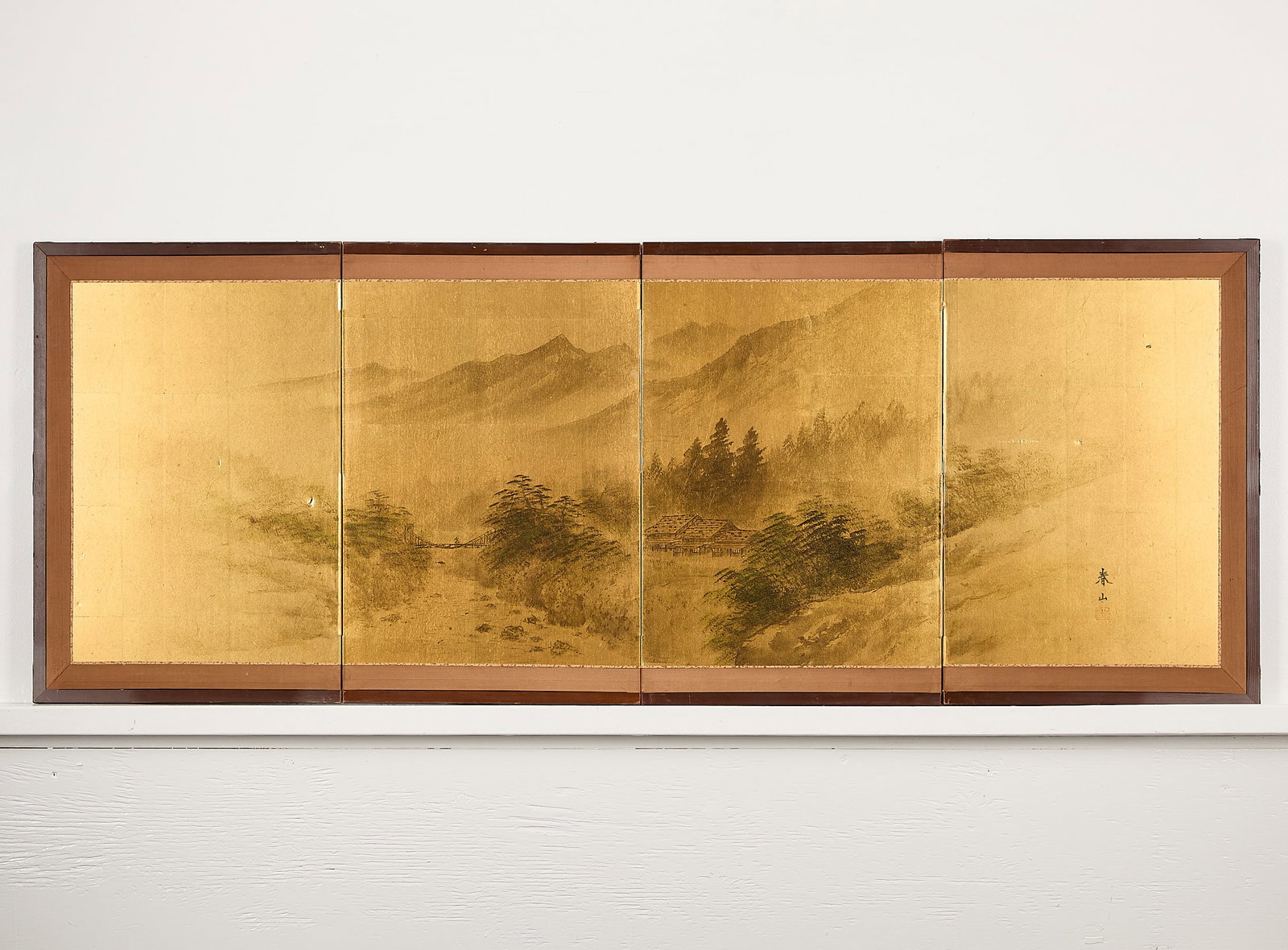 4-Panel Chinese Table Screen (1 of 6)