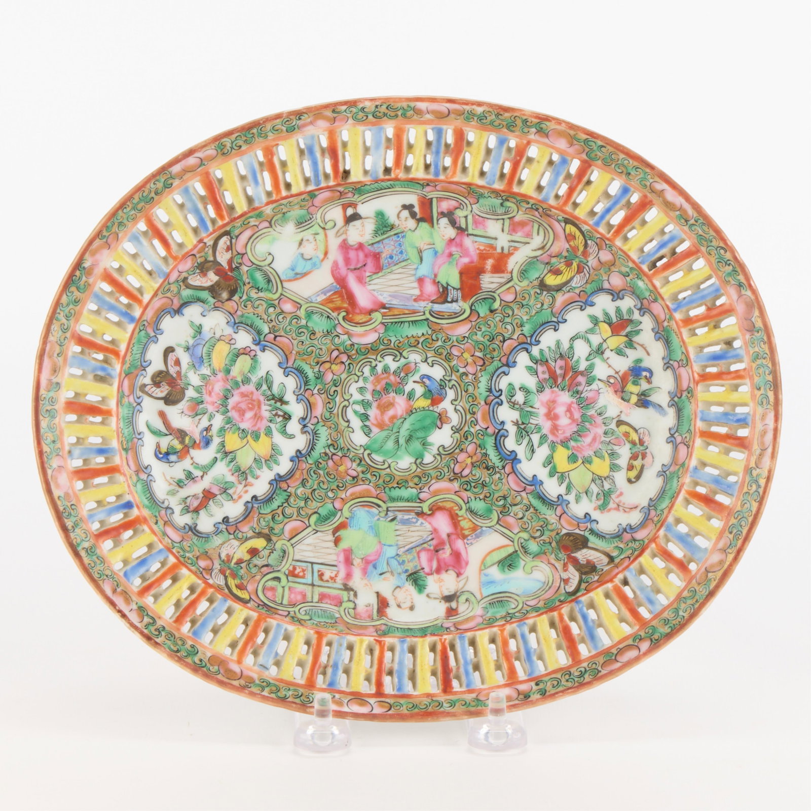 Chinese Export Rose Medallion Porcelain Platter (1 of 5)