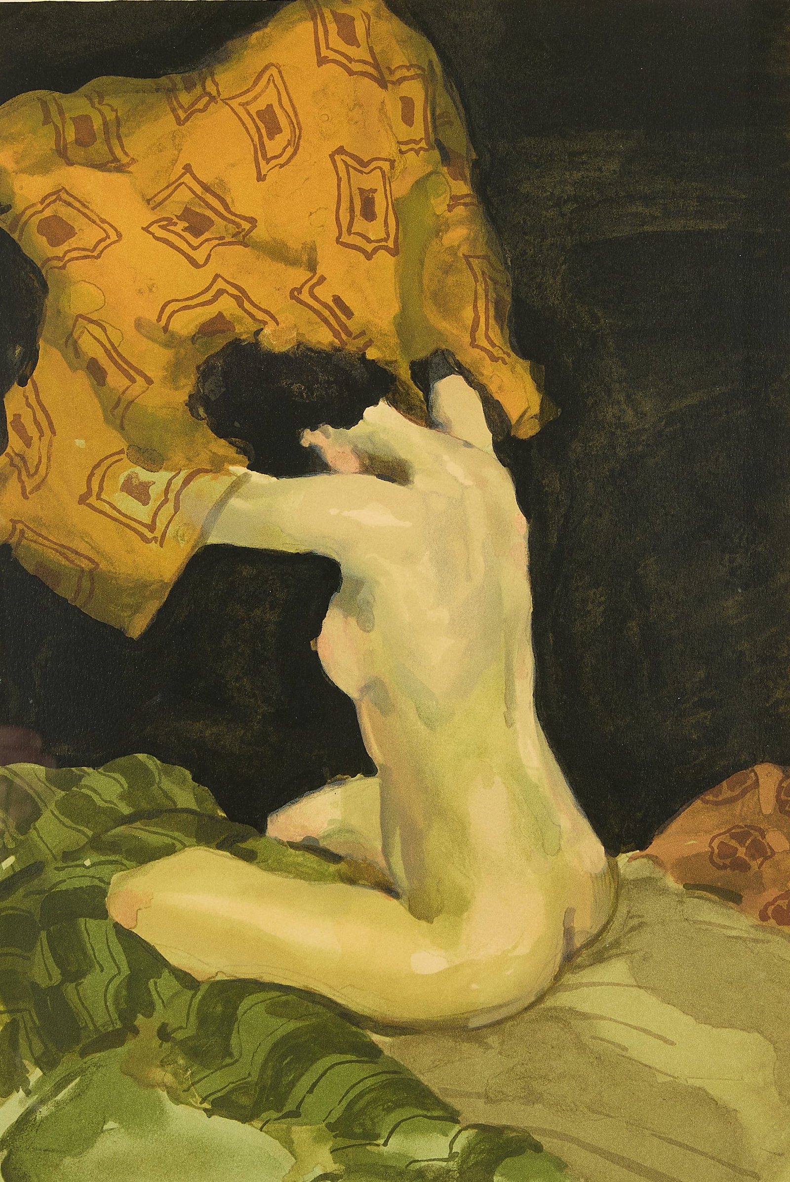 Malcolm T. Liepke "Seated Nude" Litho 1991 (1 of 6)