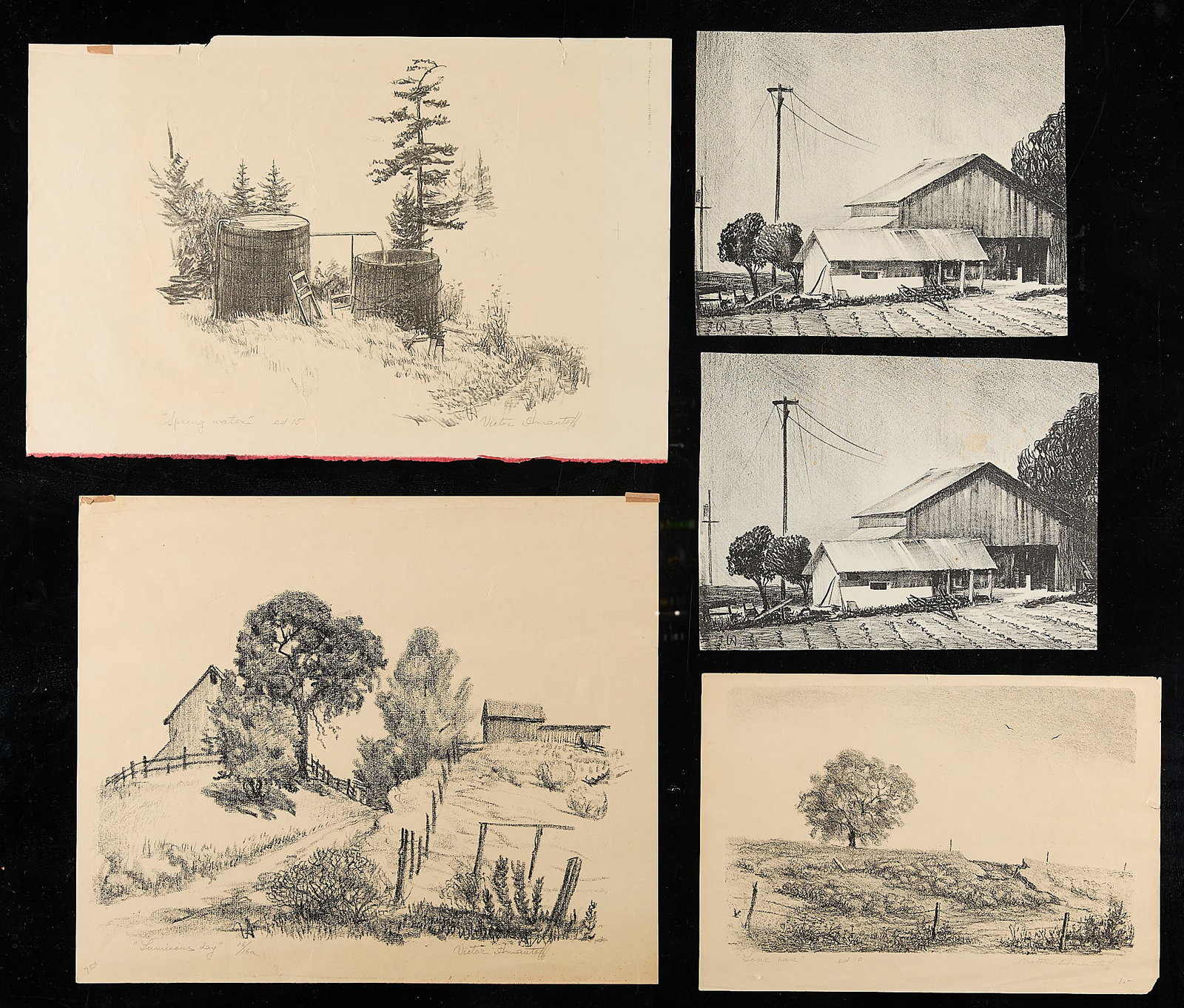 5 Victor Arnautoff Landscape Prints (1 of 8)