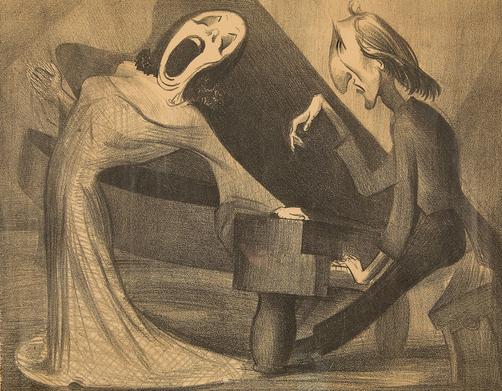 F. Schroder "The Opera Woman" Print (1 of 5)
