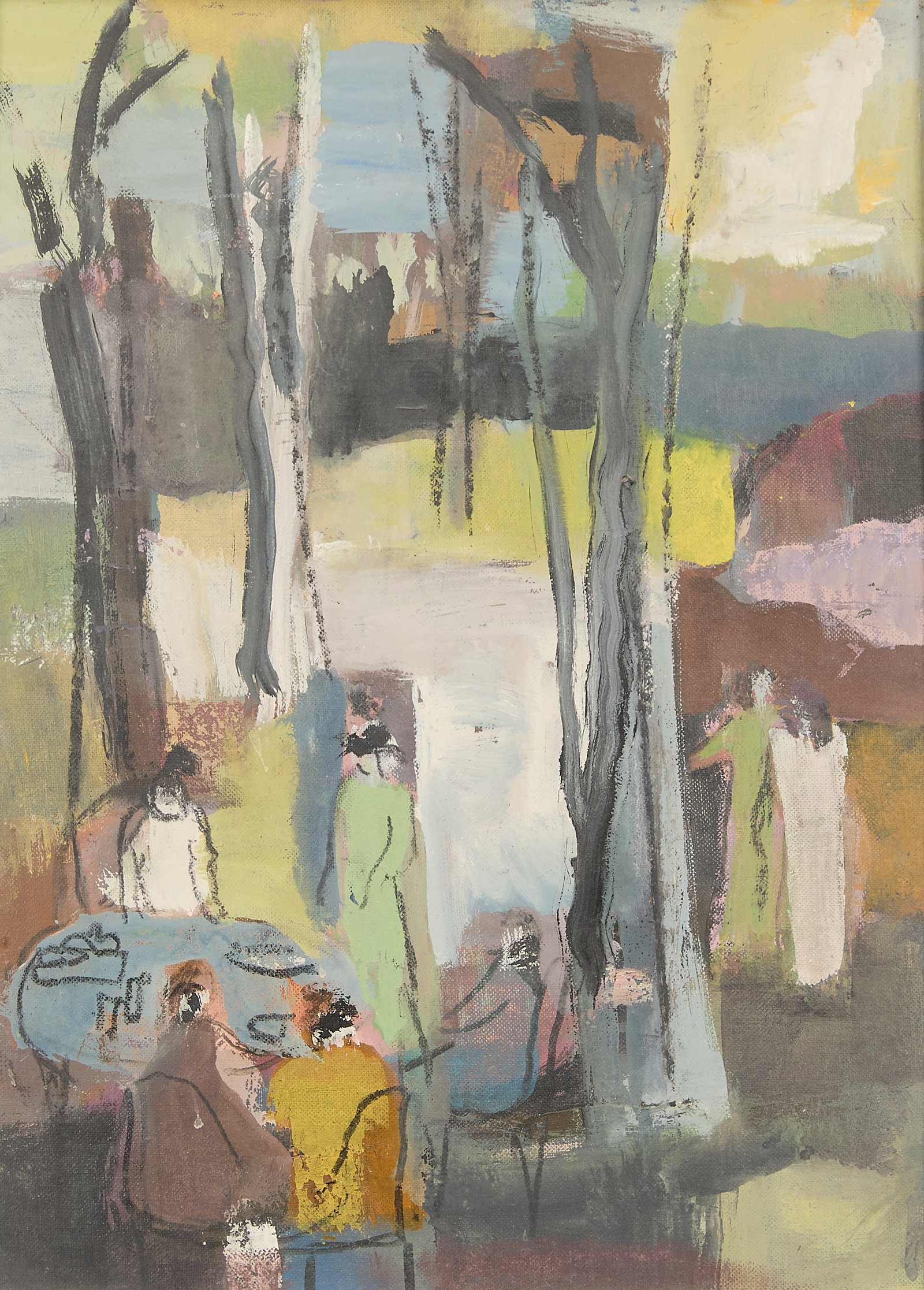 Alice Valenstein Abstract O/B Painting (1 of 5)
