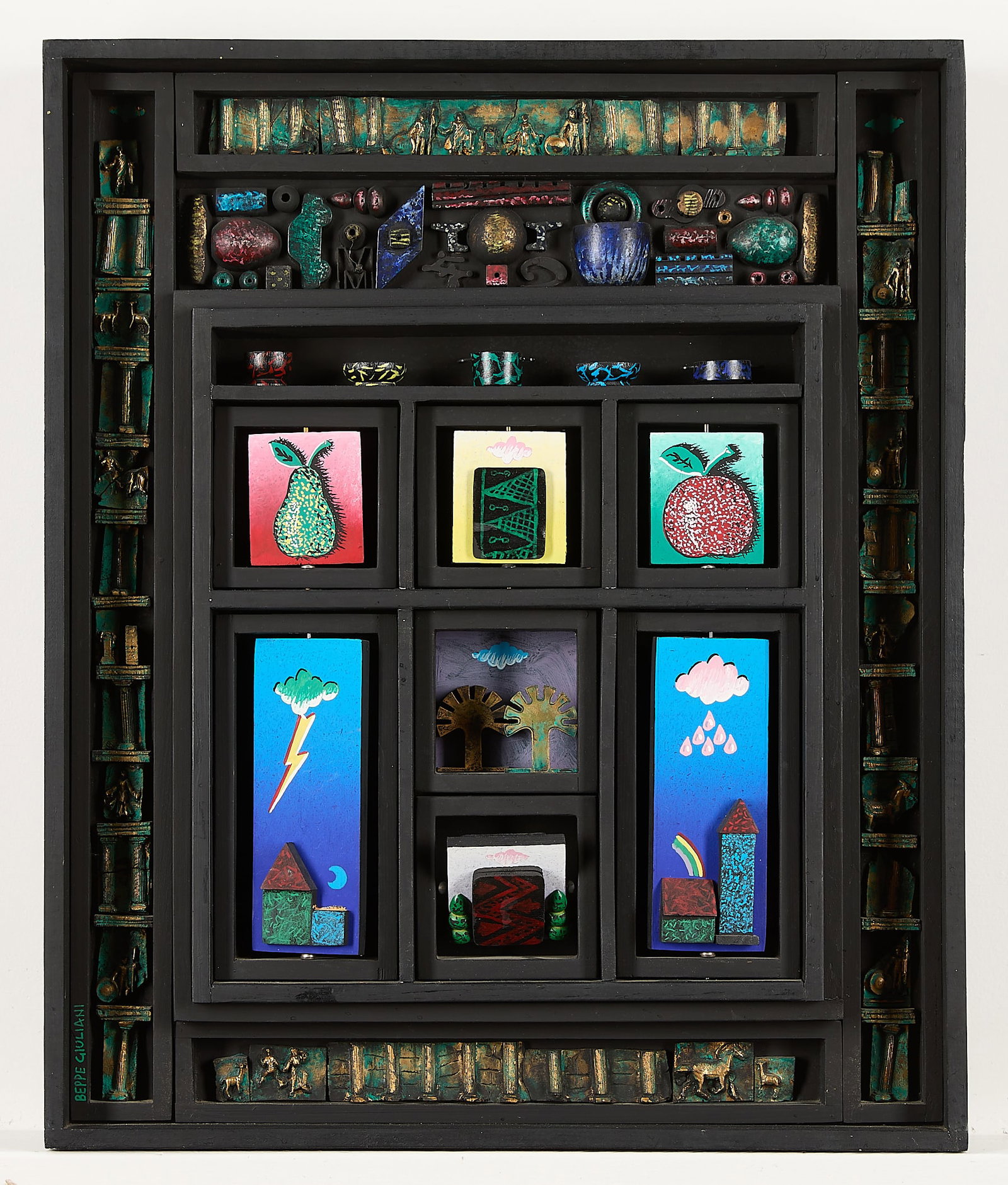 Beppe Giuliani "Aurum" 3-D Shadow Box 1985 - 2