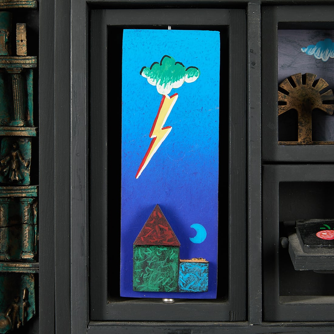 Beppe Giuliani "Aurum" 3-D Shadow Box 1985 - 7