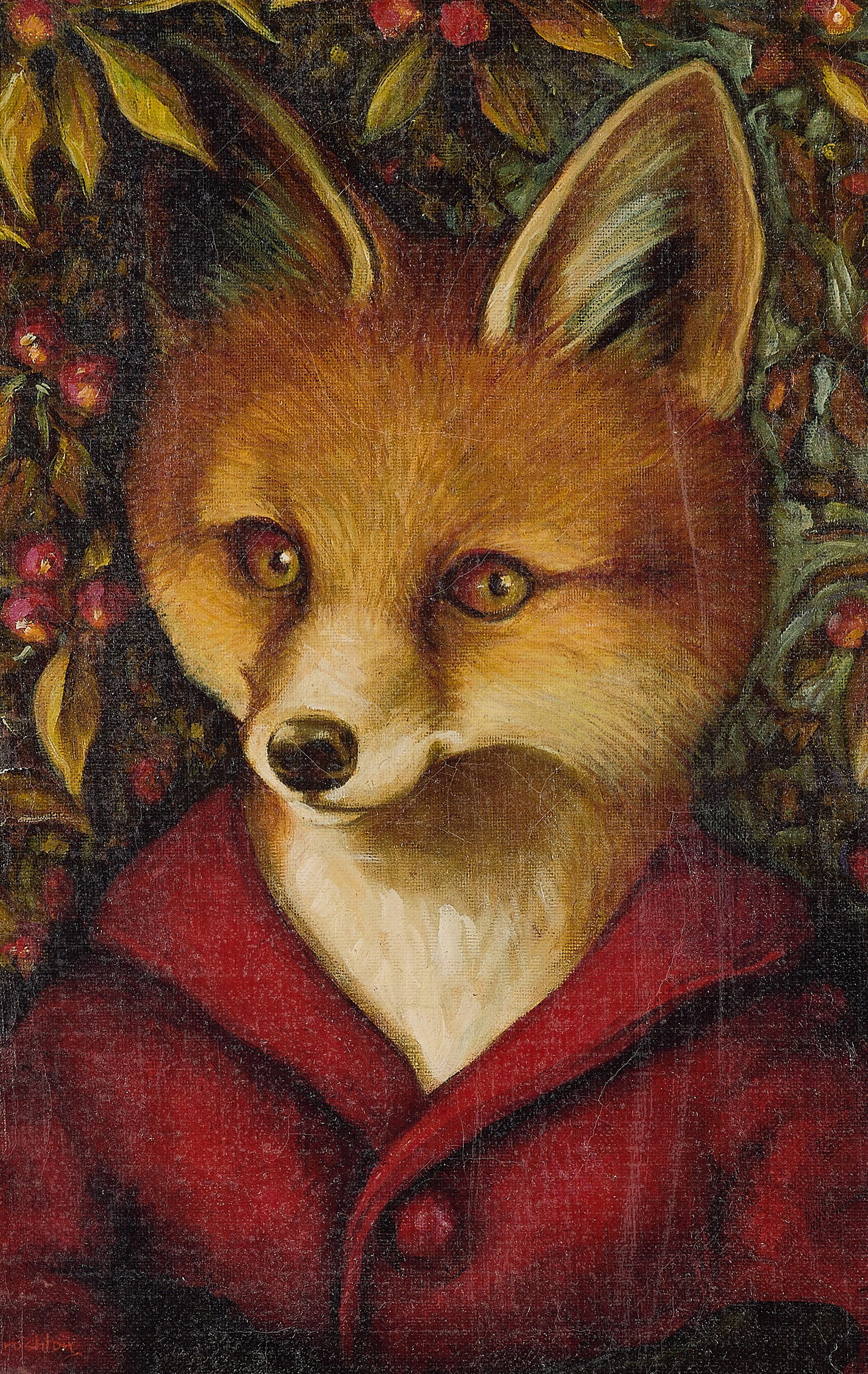 Portrait of a Fox Giclee on Canvas (1 of 5)