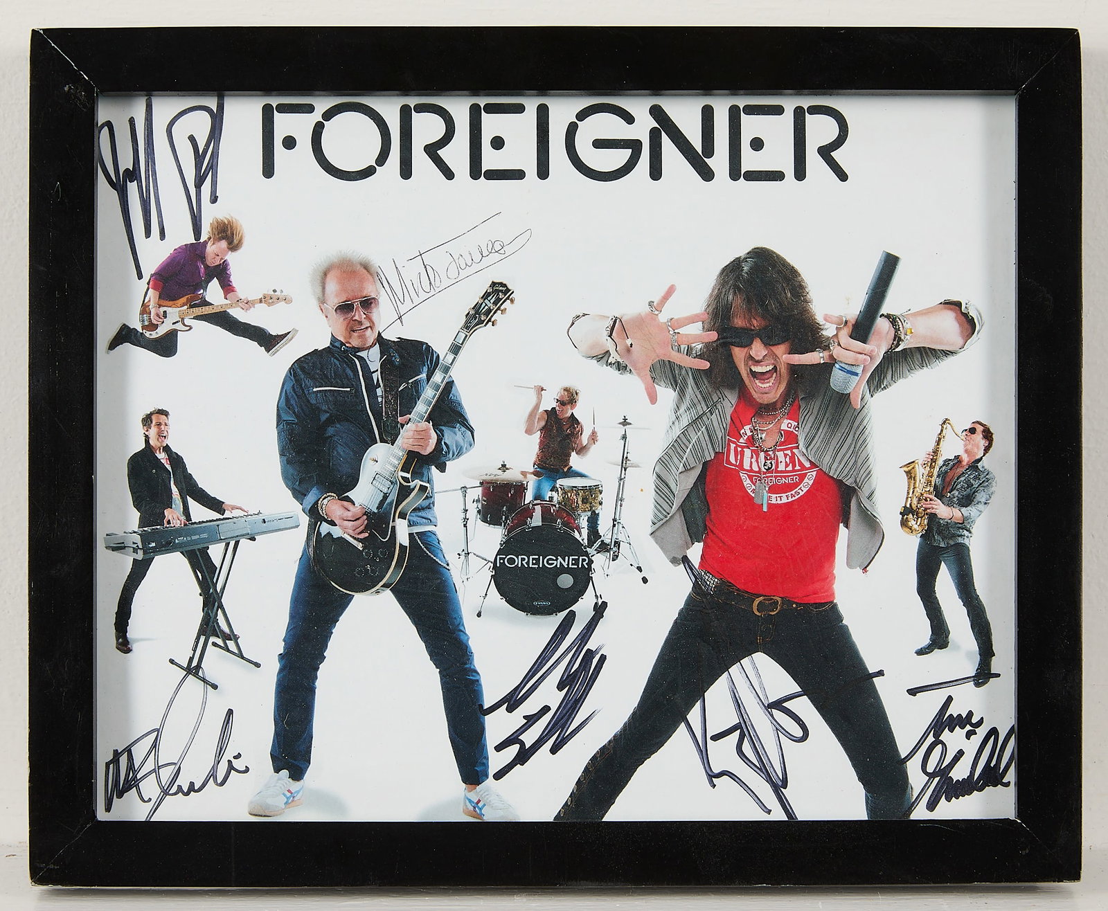 Signed Foreigner "Live in Chicago" Band Photograph (1 of 2)