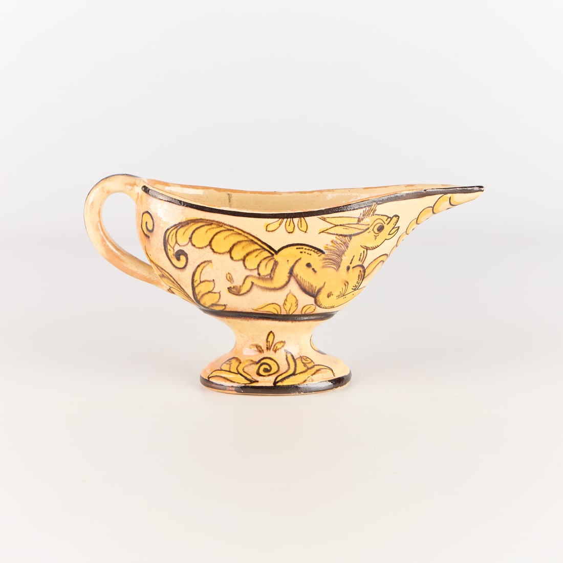 Mexican Tlaquepaque Fantasia Pottery Gravy Boat (1 of 5)