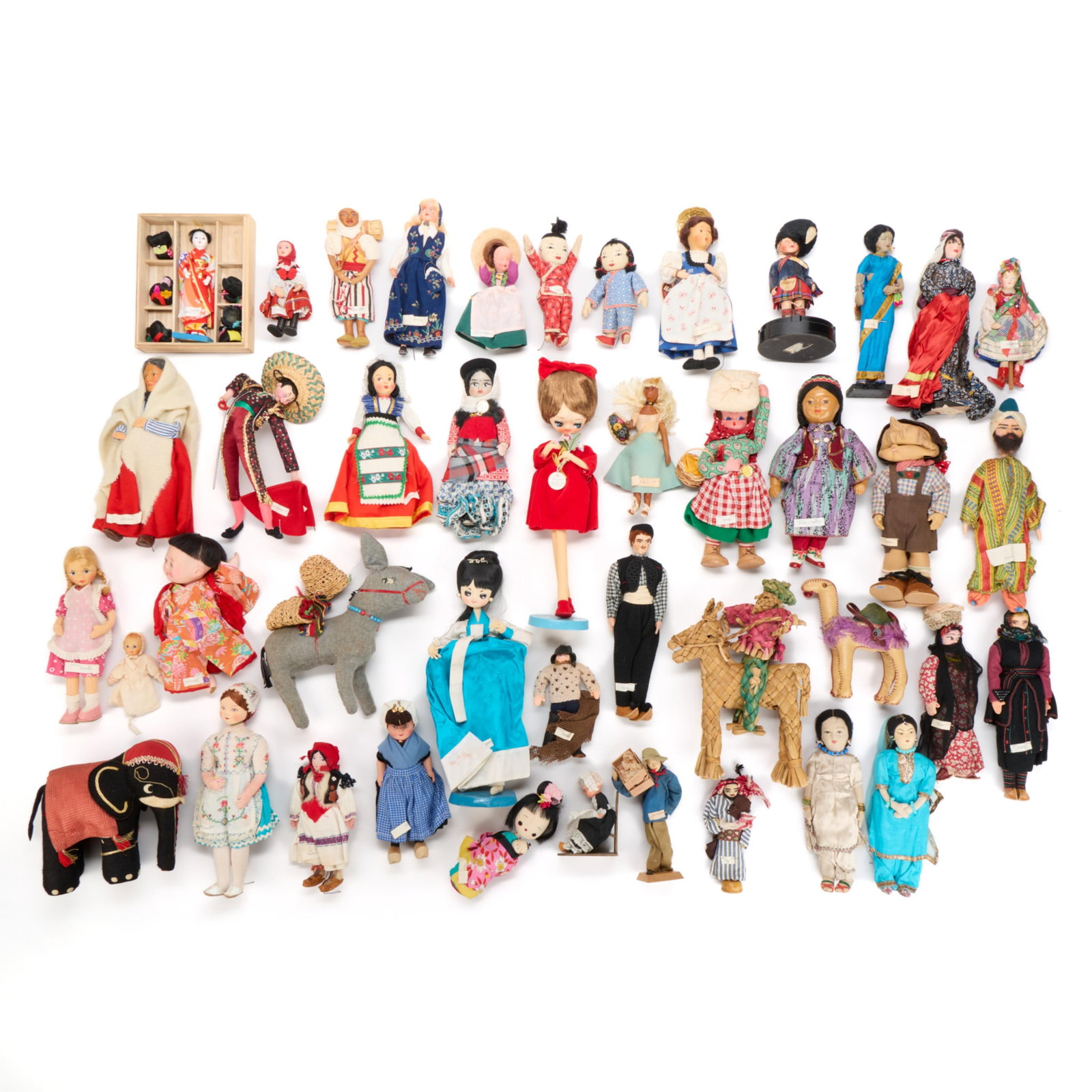 42 Assorted Antique International Dolls (1 of 5)