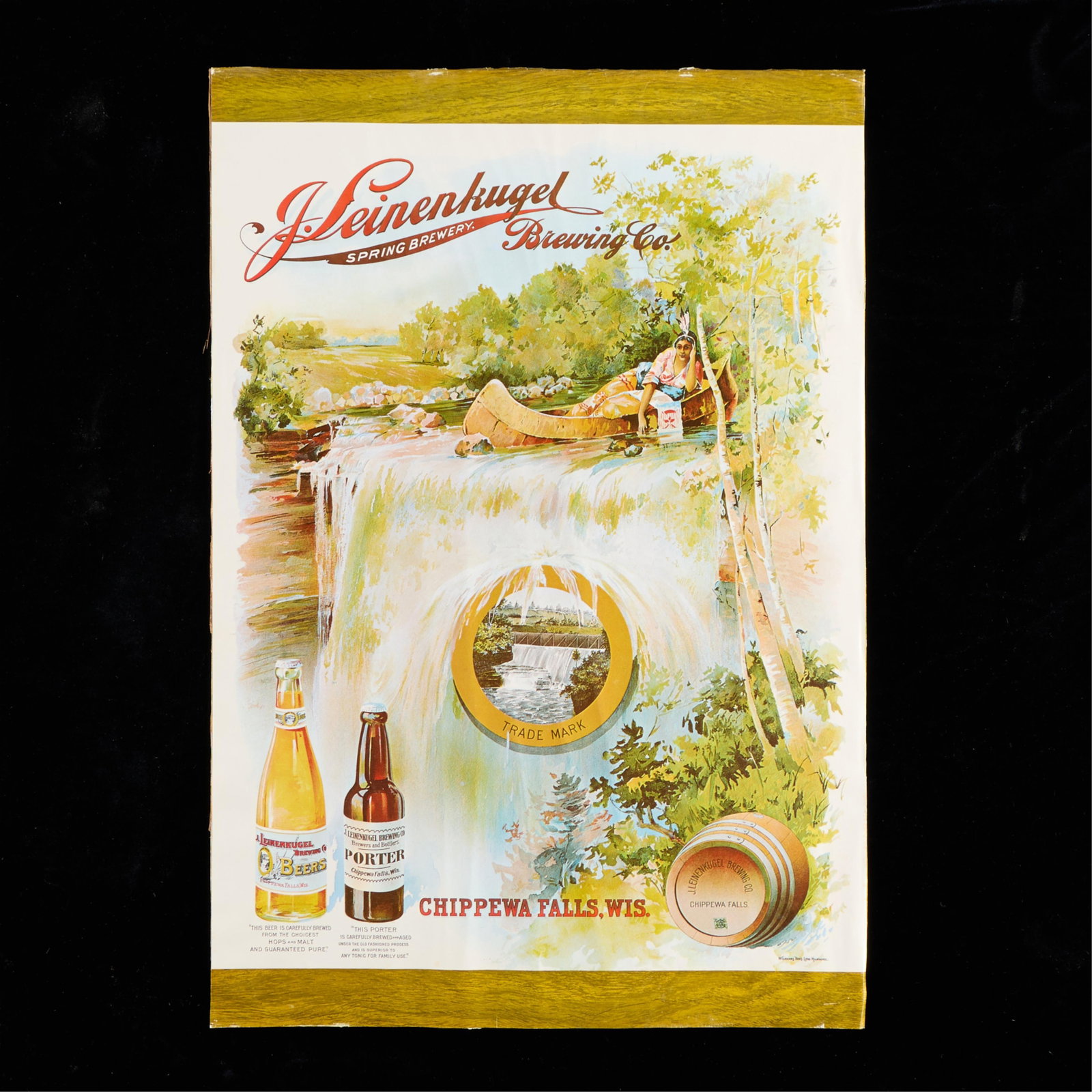 Vintage J. Leinenkugel Brewing Co. "Spring" Print Advertisement (1 of 2)