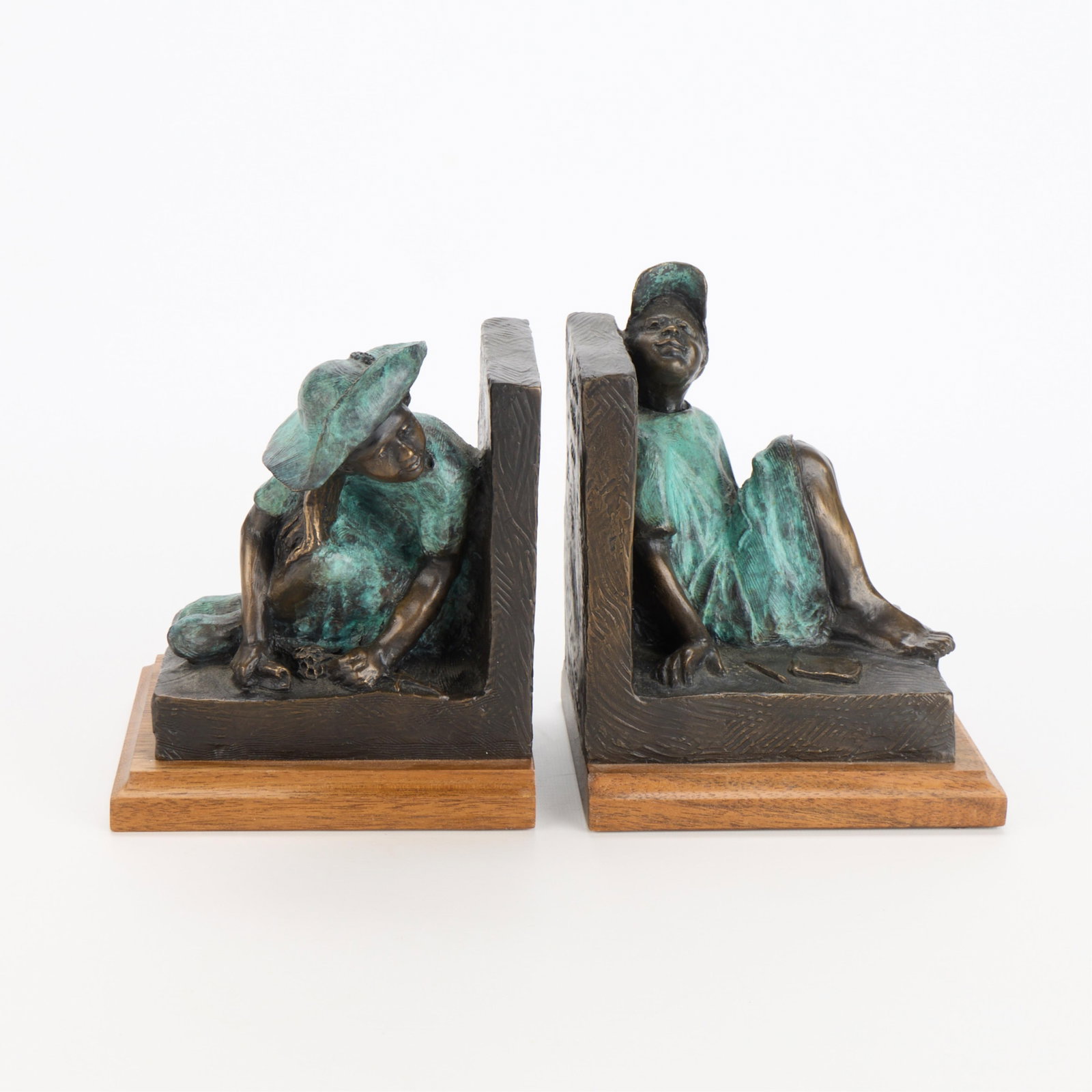 Pr Ben Watts "Spring Letters" Bronze Bookends (1 of 6)