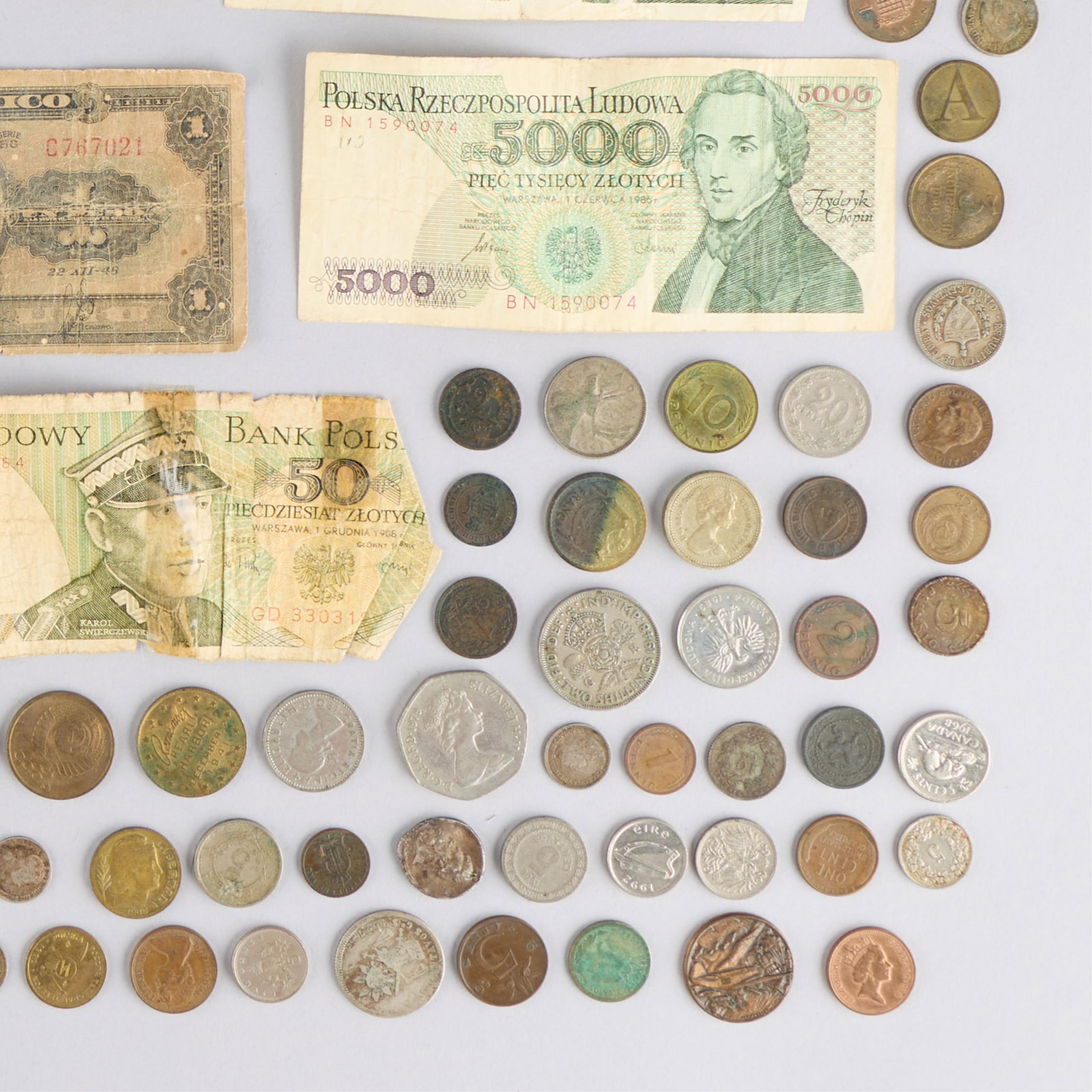 Large Lot Assorted Foreign Currency - 5