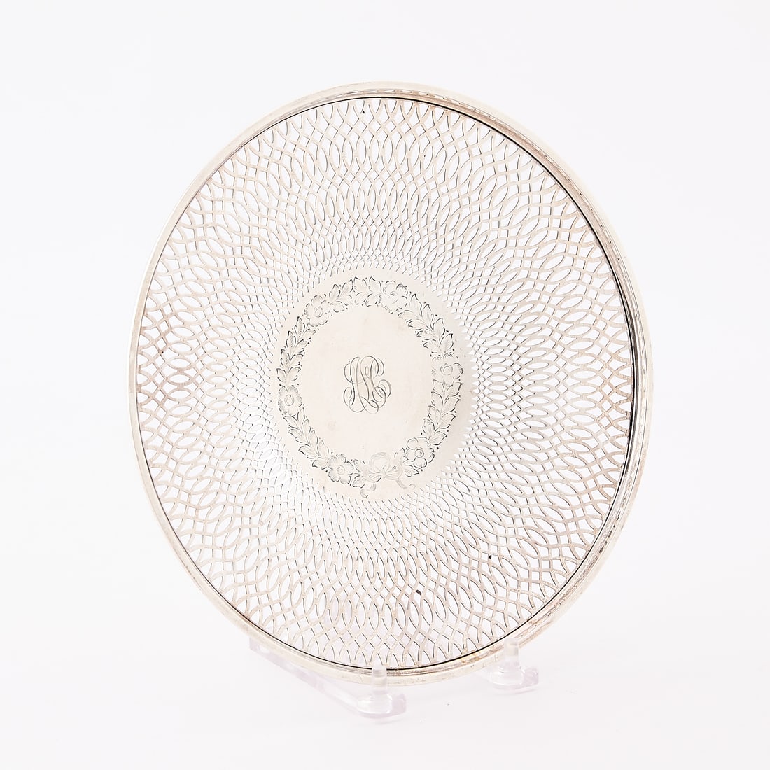 Whiting & Co. Pierced Sterling Dish 5.78 ozt (1 of 7)