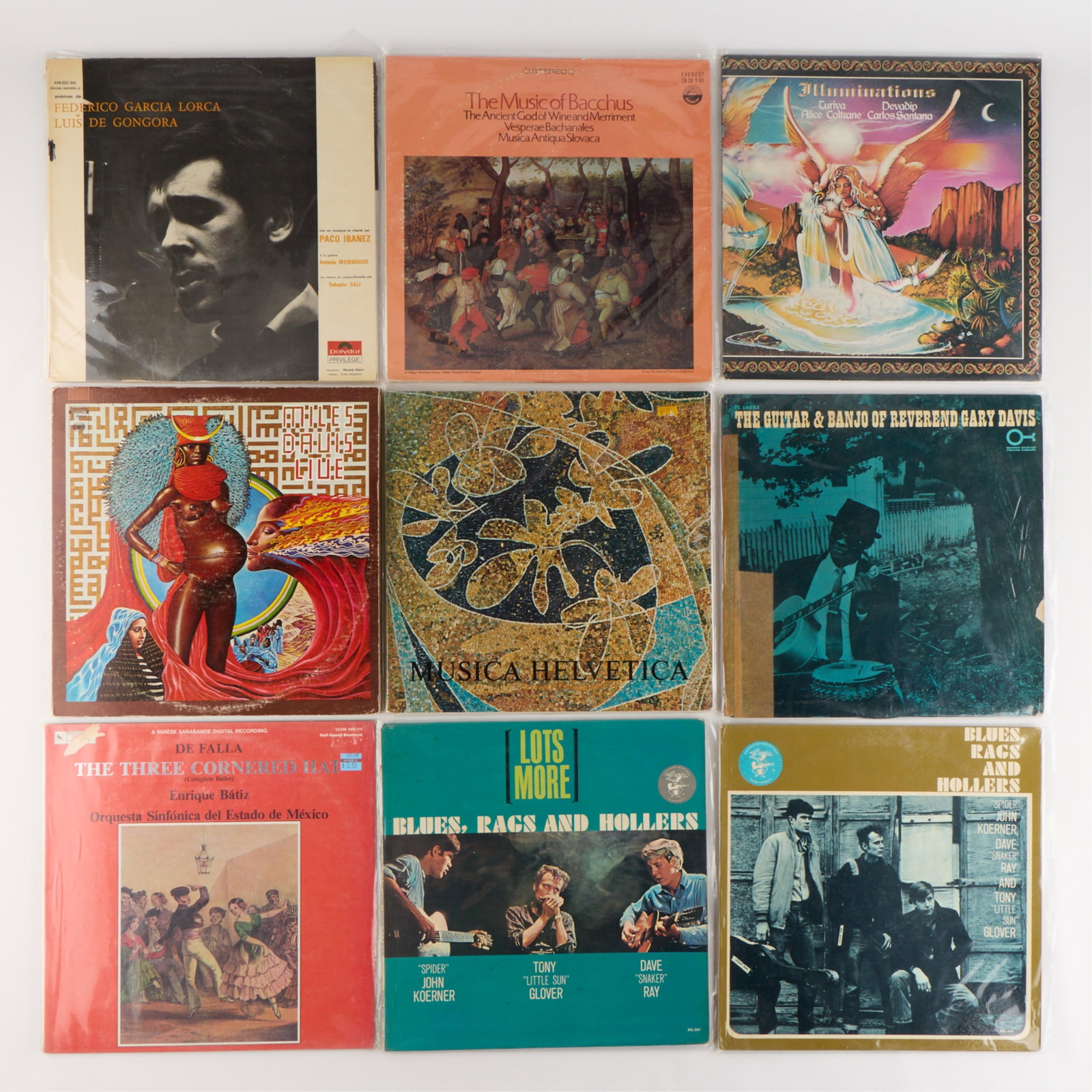 14 Assorted Blues, Ballet, & Other Vinyl LP Records: Group of 14 assorted genre vinyl LP records. Including blues, ballet, and additional records. (Shipping dimensions) Height: 2 3/4 in x width: 13 in x depth: 14 in.