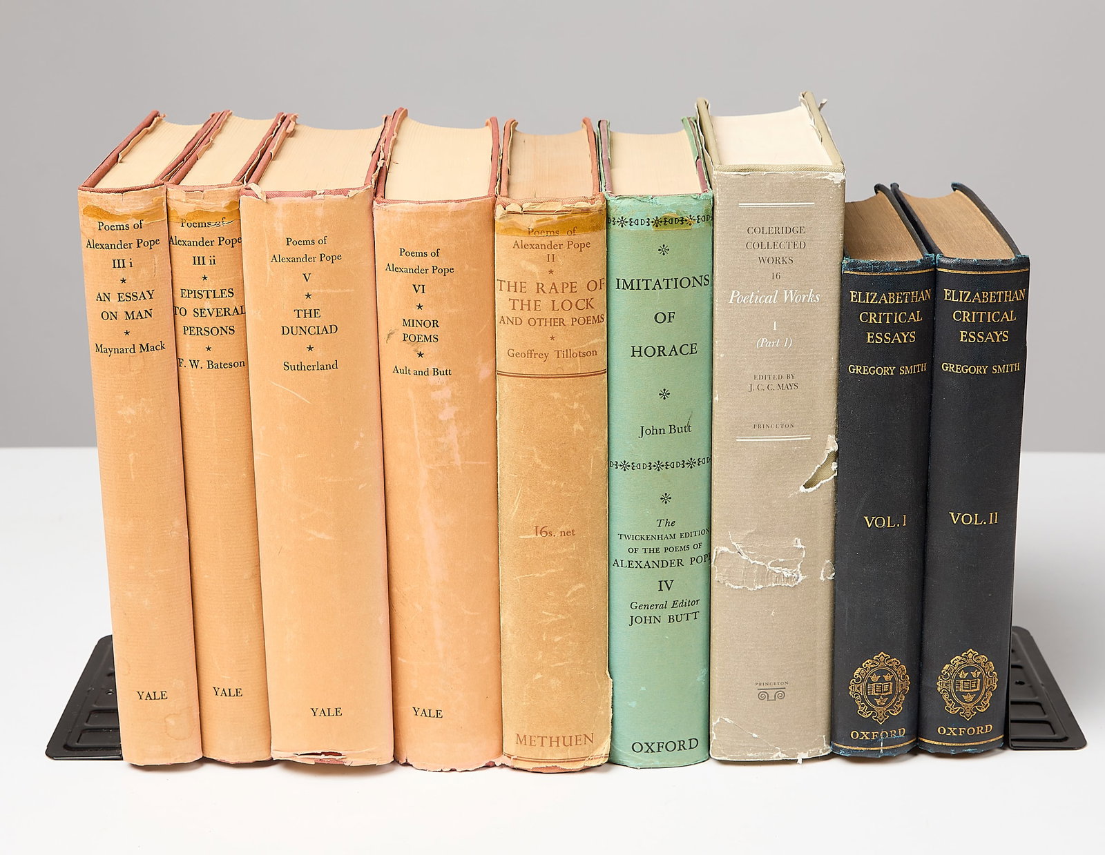 9 Volumes of Alexander Pope and Samuel Coleridge Poetry (1 of 4)
