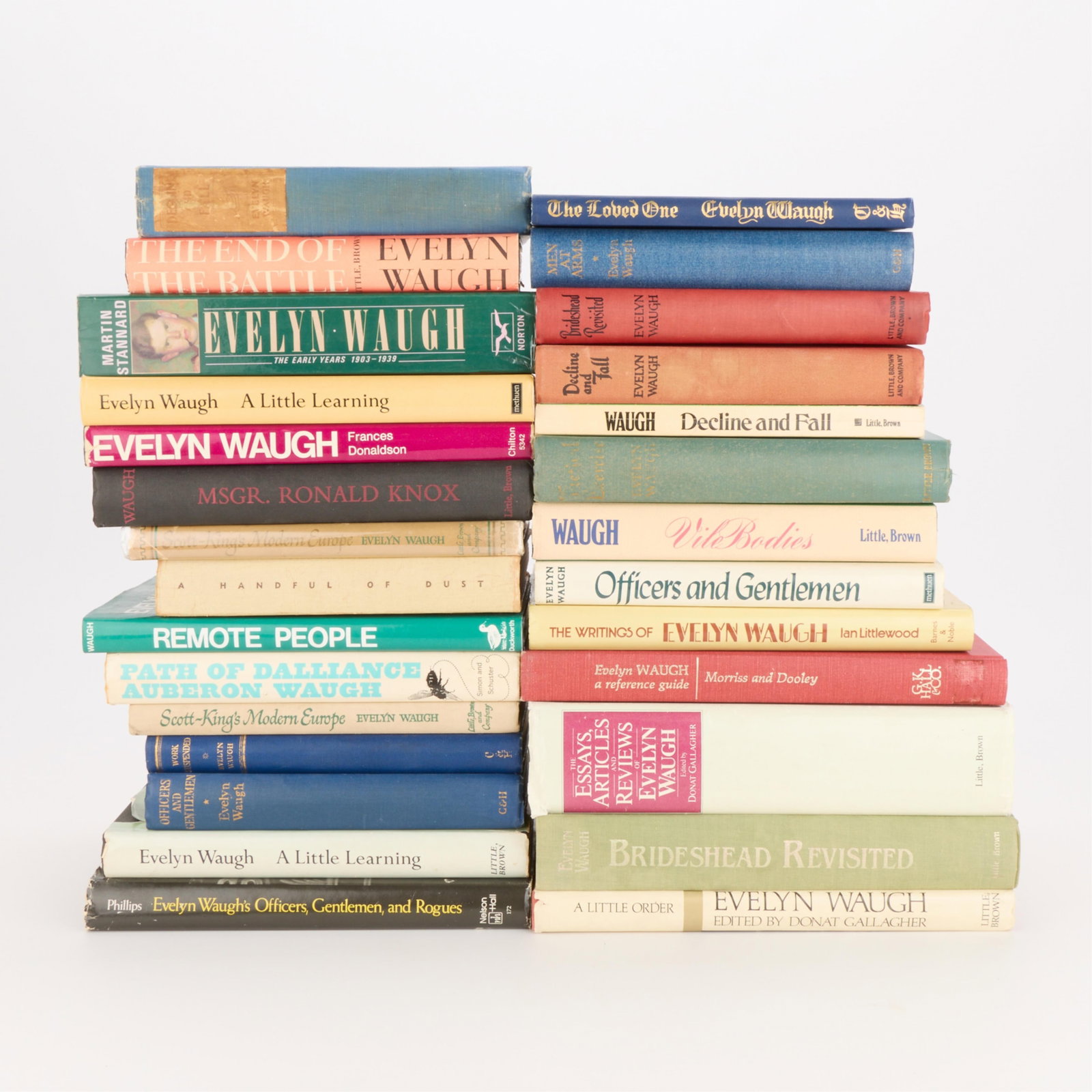 Collection of 21 Books by/about Evelyn Waugh (1 of 2)