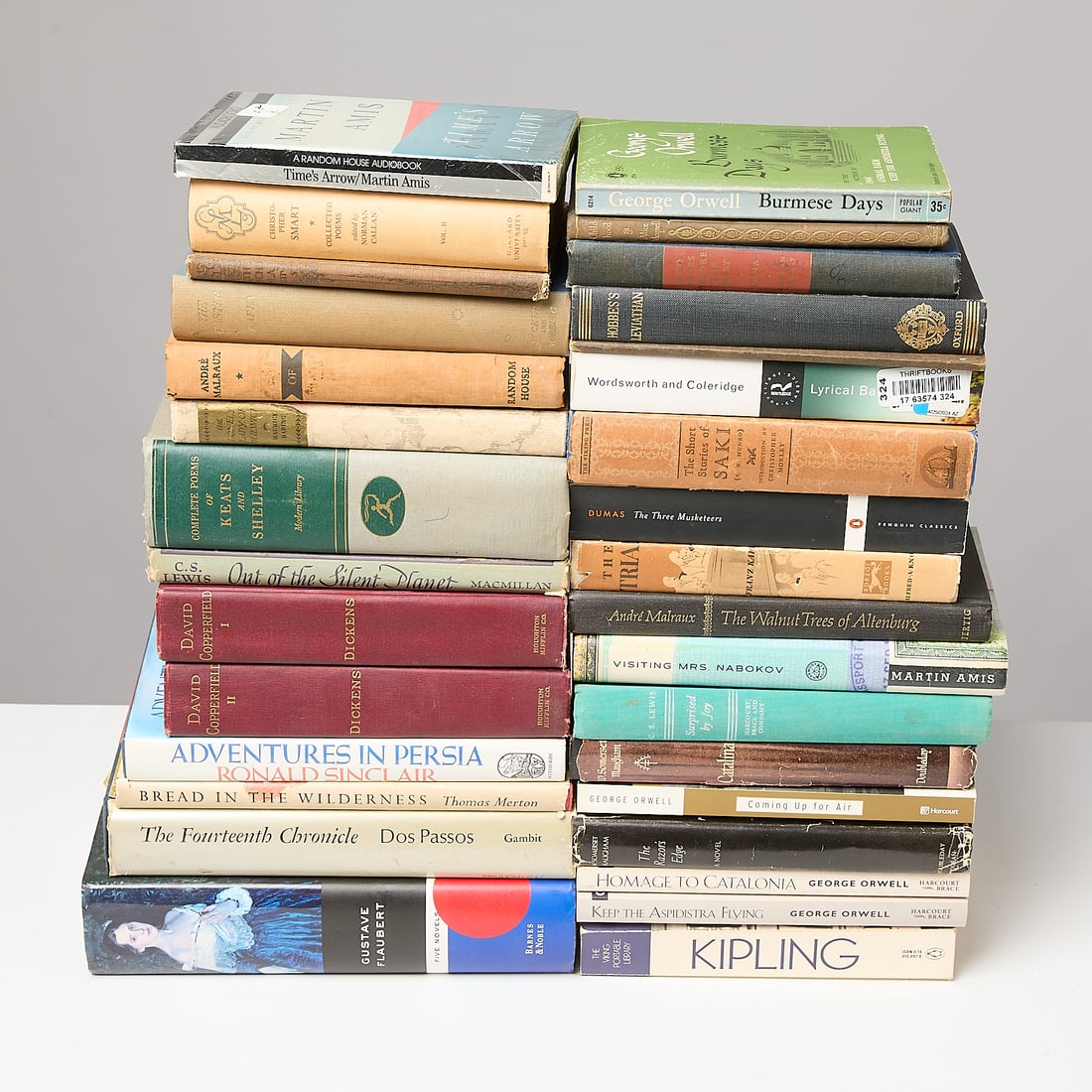 32 Books of English Literature: Including: Andre Malraux: The Walnut Trees of Altenburg, Days of Wrath. Christopher Smart: Collected Poems. C.S. Lewis: Out of the Silent Planet, Surprised by Joy. David Dos Passos: The Fourteenth Chr