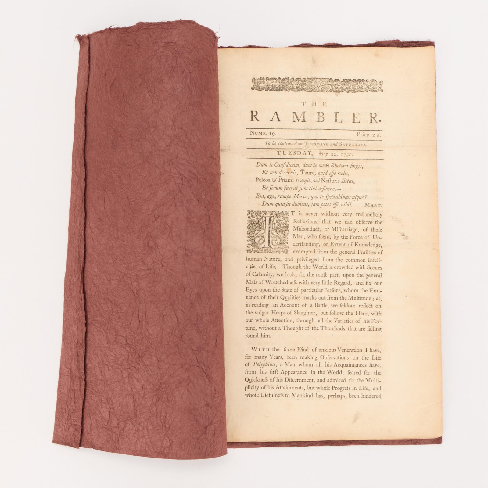 Rare Samuel Johnson "The Rambler" Nos. 19-23 (1 of 5)