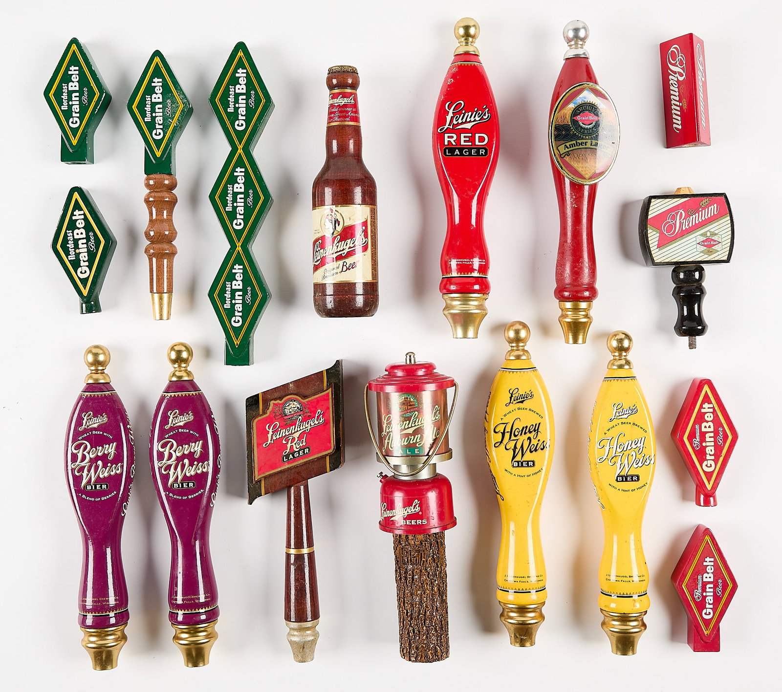 17 Assorted Grain Belt & Leinenkugel Beer Tap Handles (1 of 6)