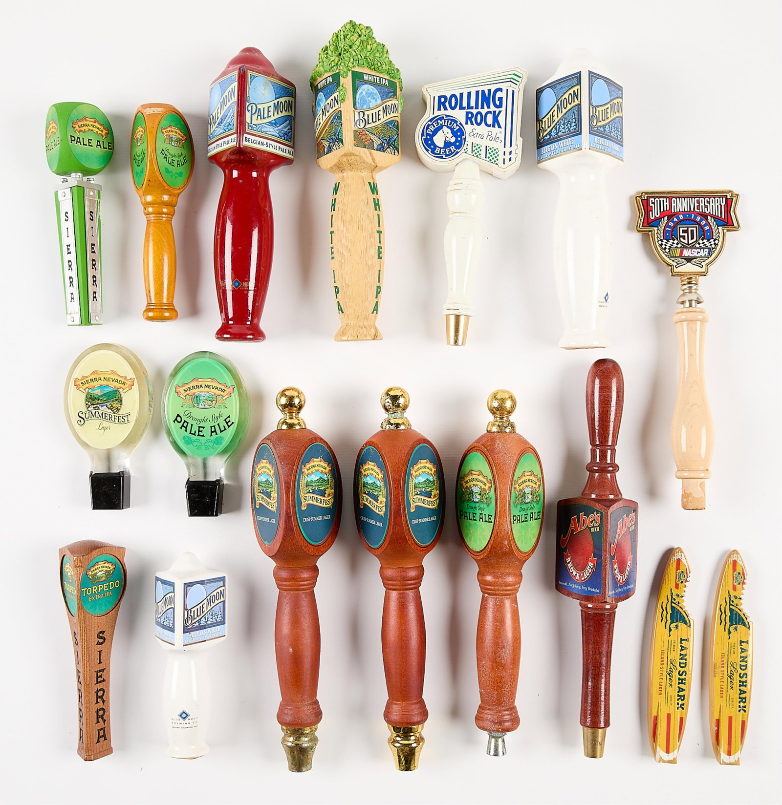 18 Assorted American Beer Taps (1 of 5)