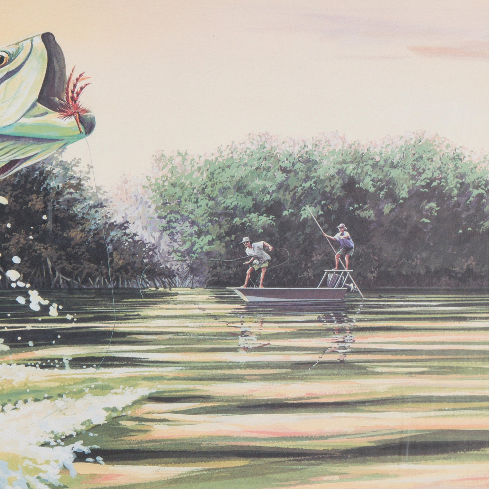 Geoff Hager "Jumping Fish" Print - 5