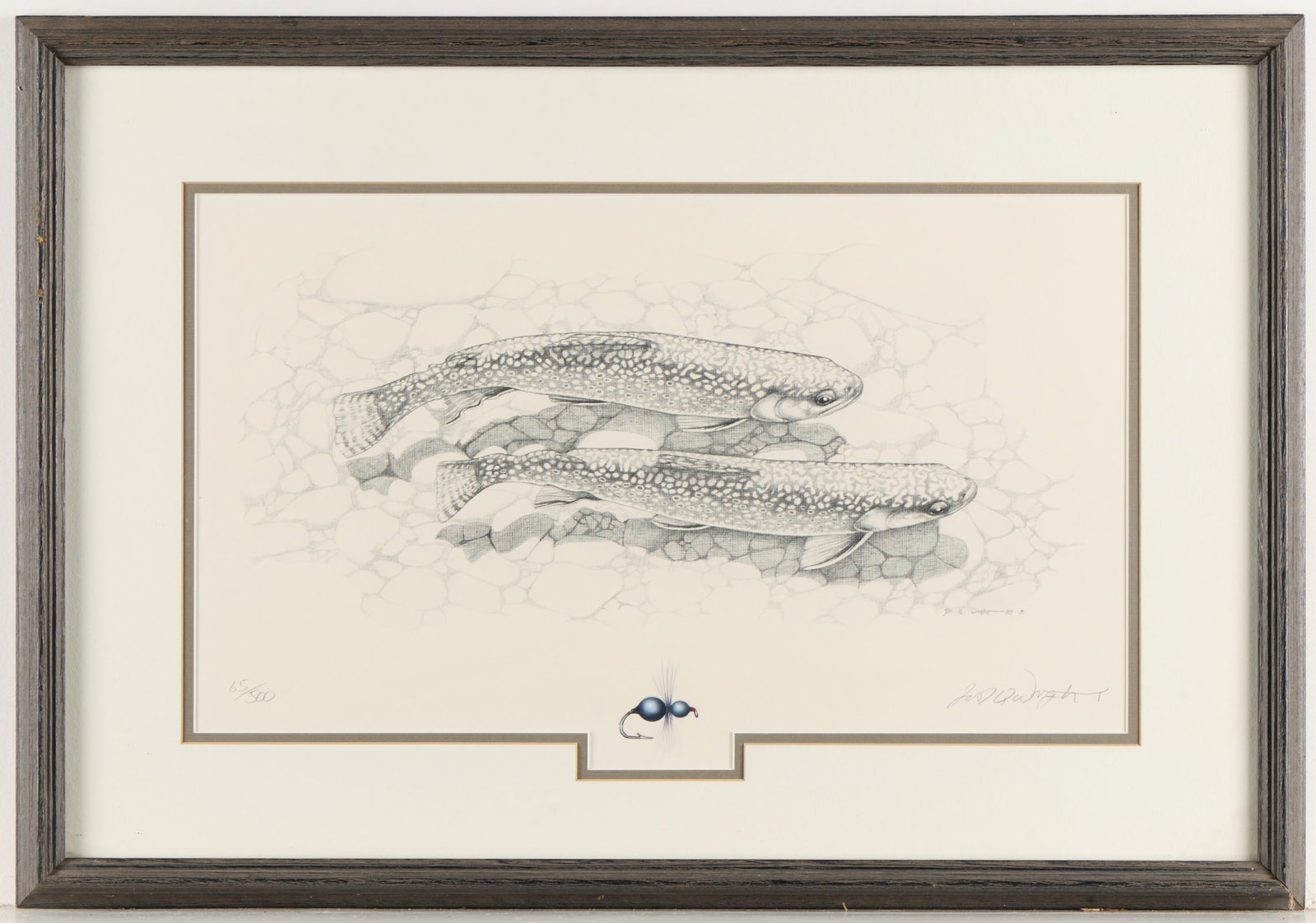 Jon Q. Wright Brook Trout Lithograph 1985 - 3