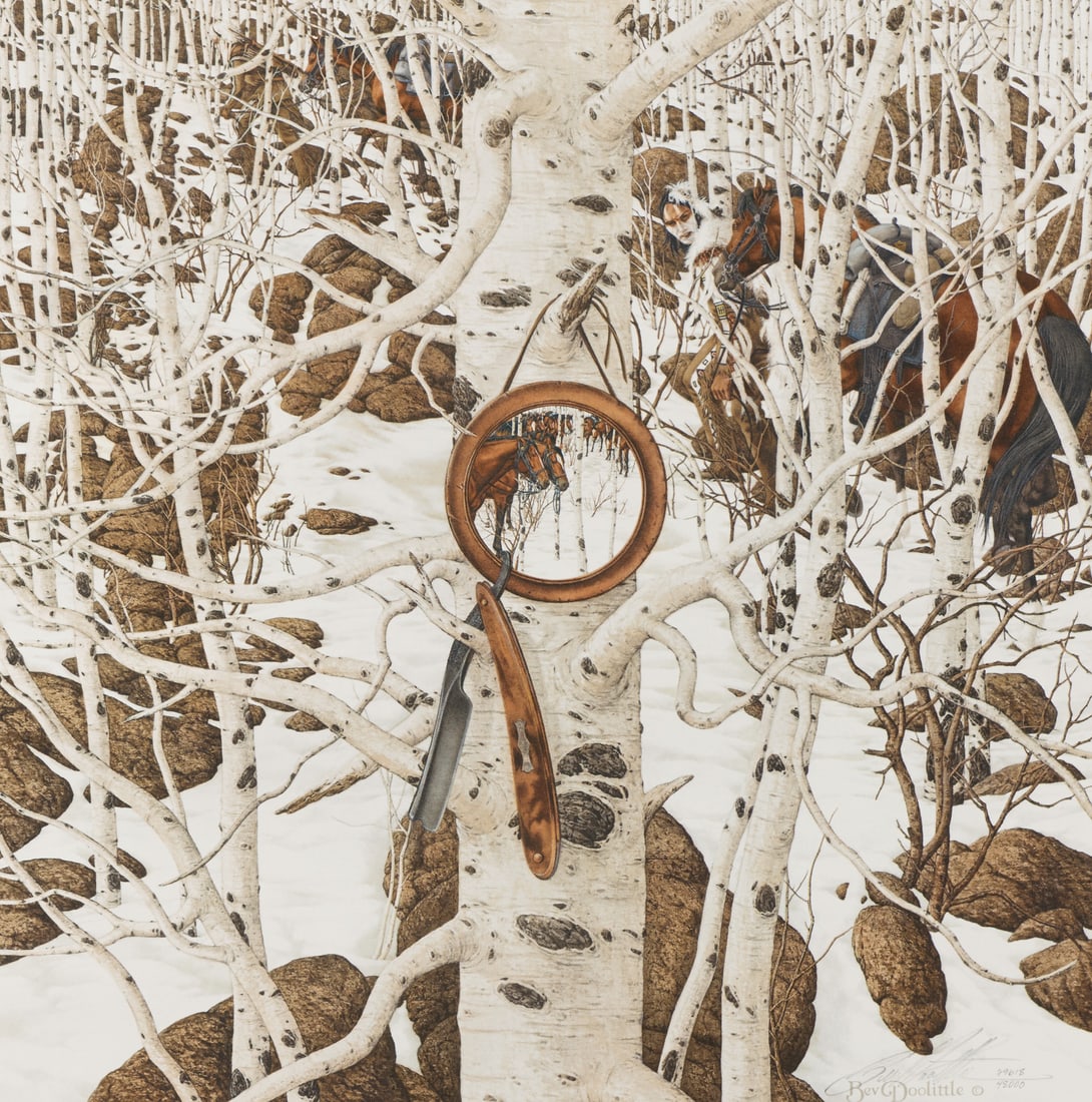 Bev Doolittle "Two More Indian Horses" Triptych - 6