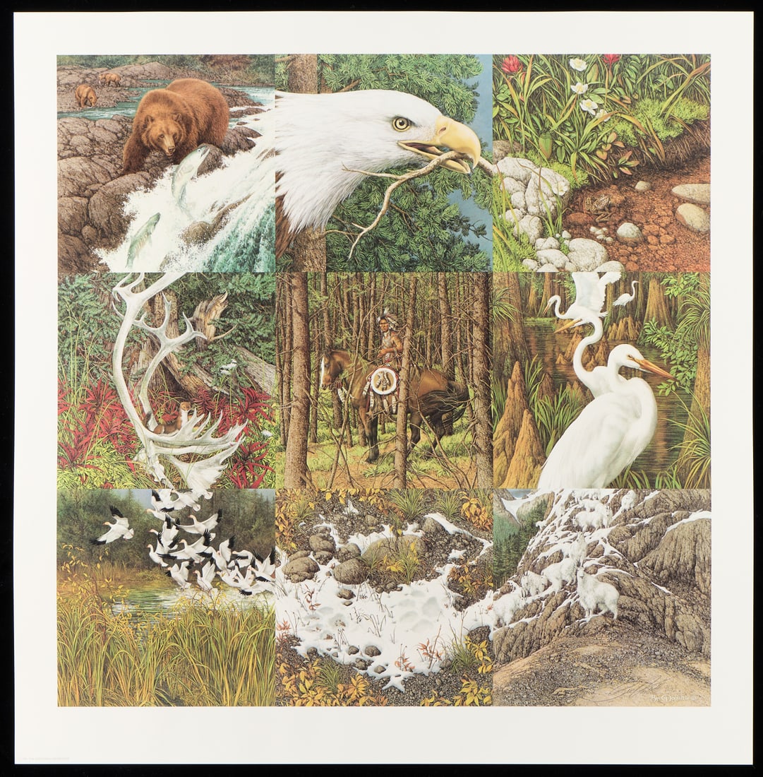 Bev Doolittle "Sacred Circle" S/N Lithograph 1991 - 2