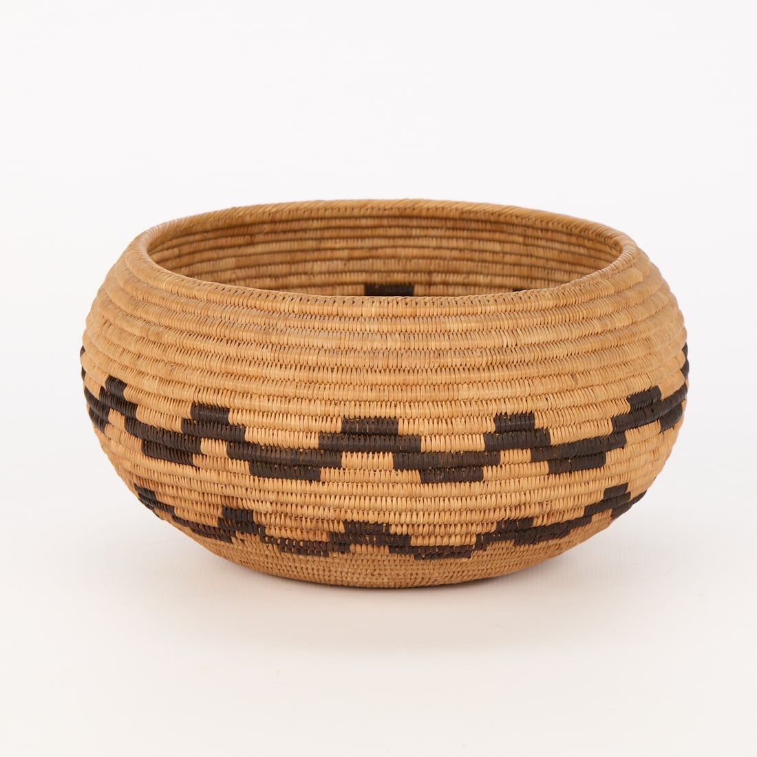 Native American Coil Woven Basket - 2