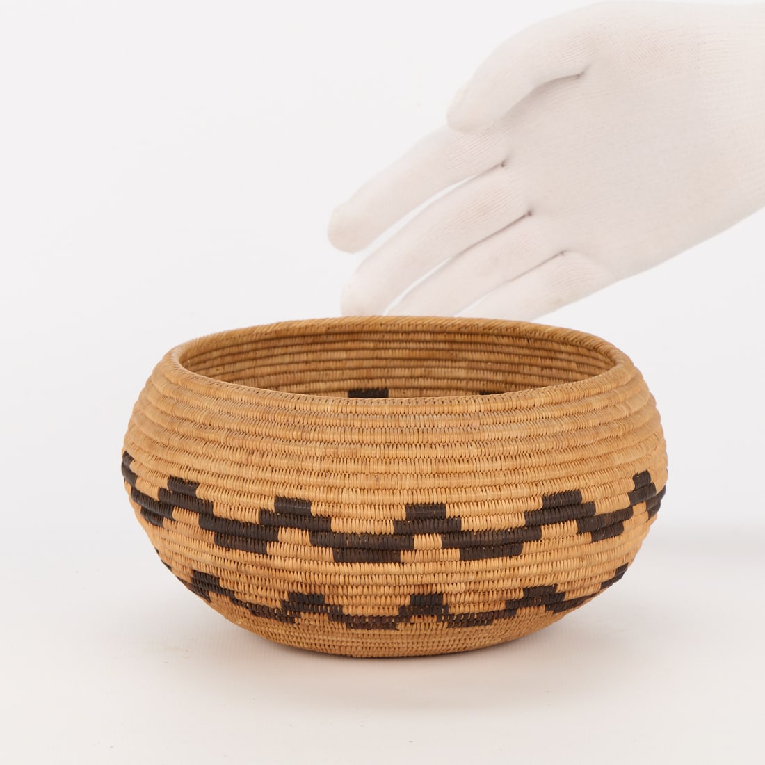 Native American Coil Woven Basket - 3