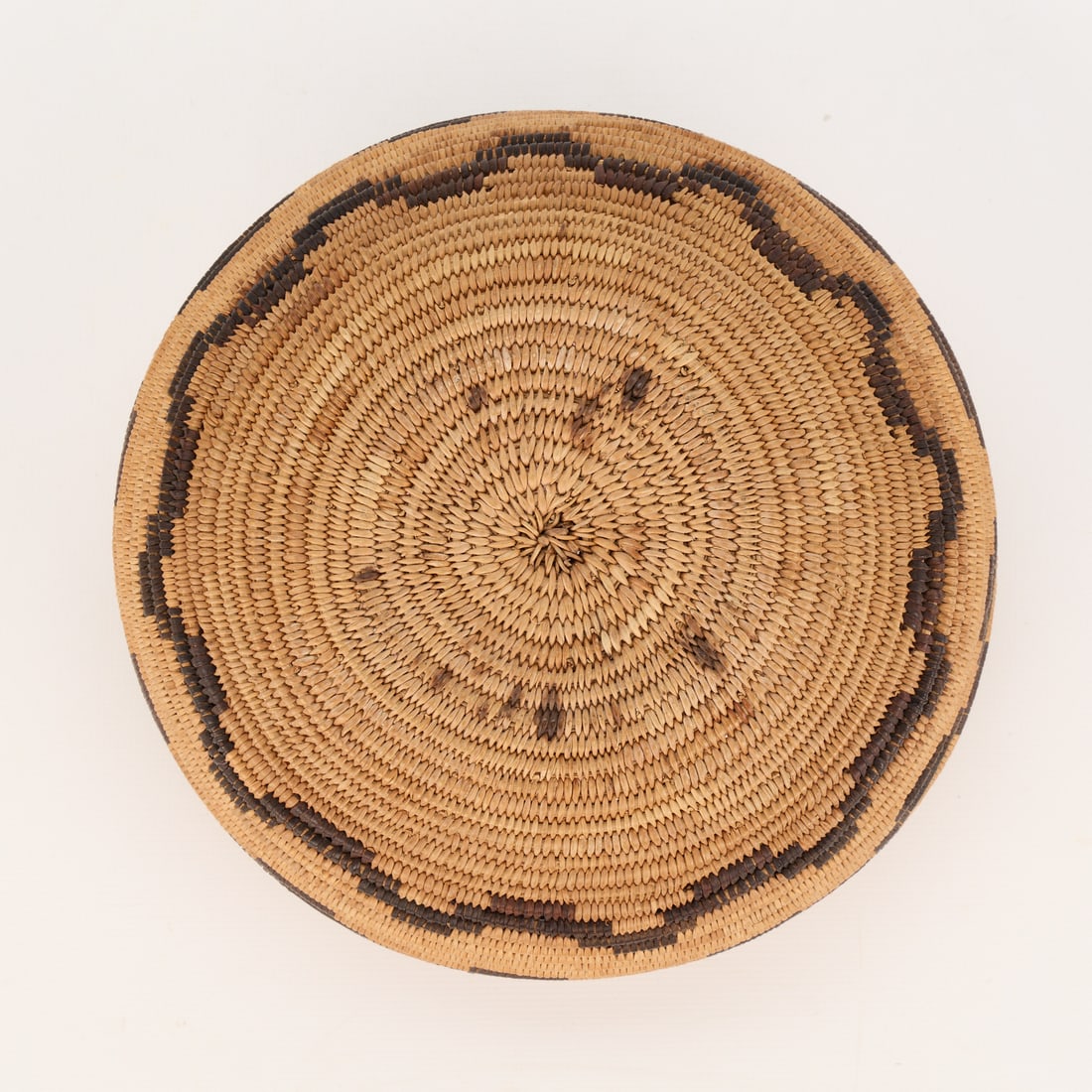 Native American Coil Woven Basket - 5
