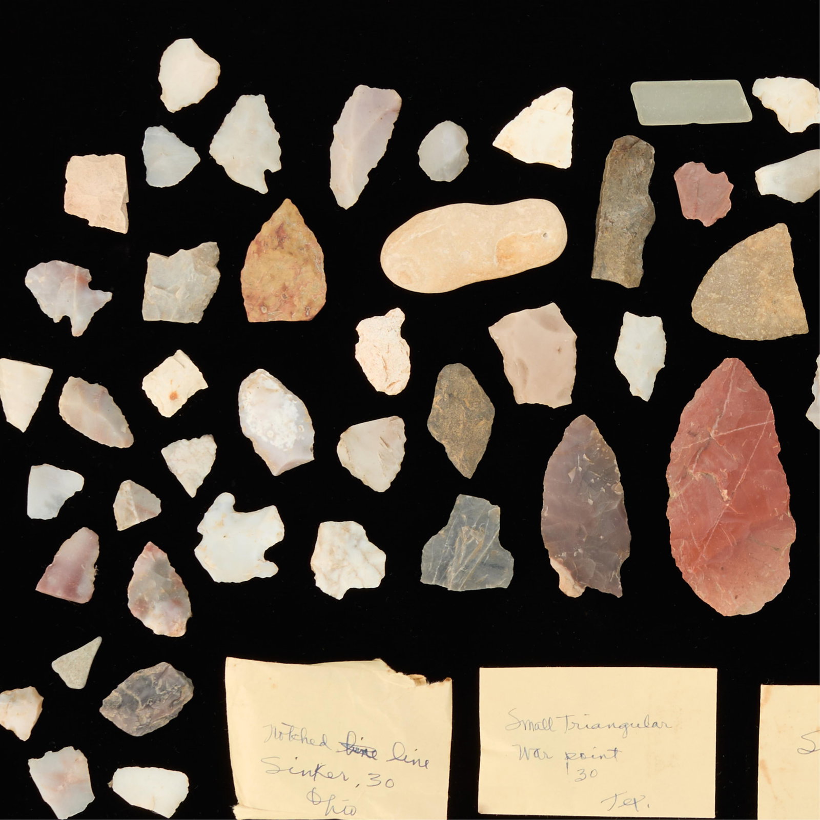 Large Group Misc. Native American Tool Fragments - 3