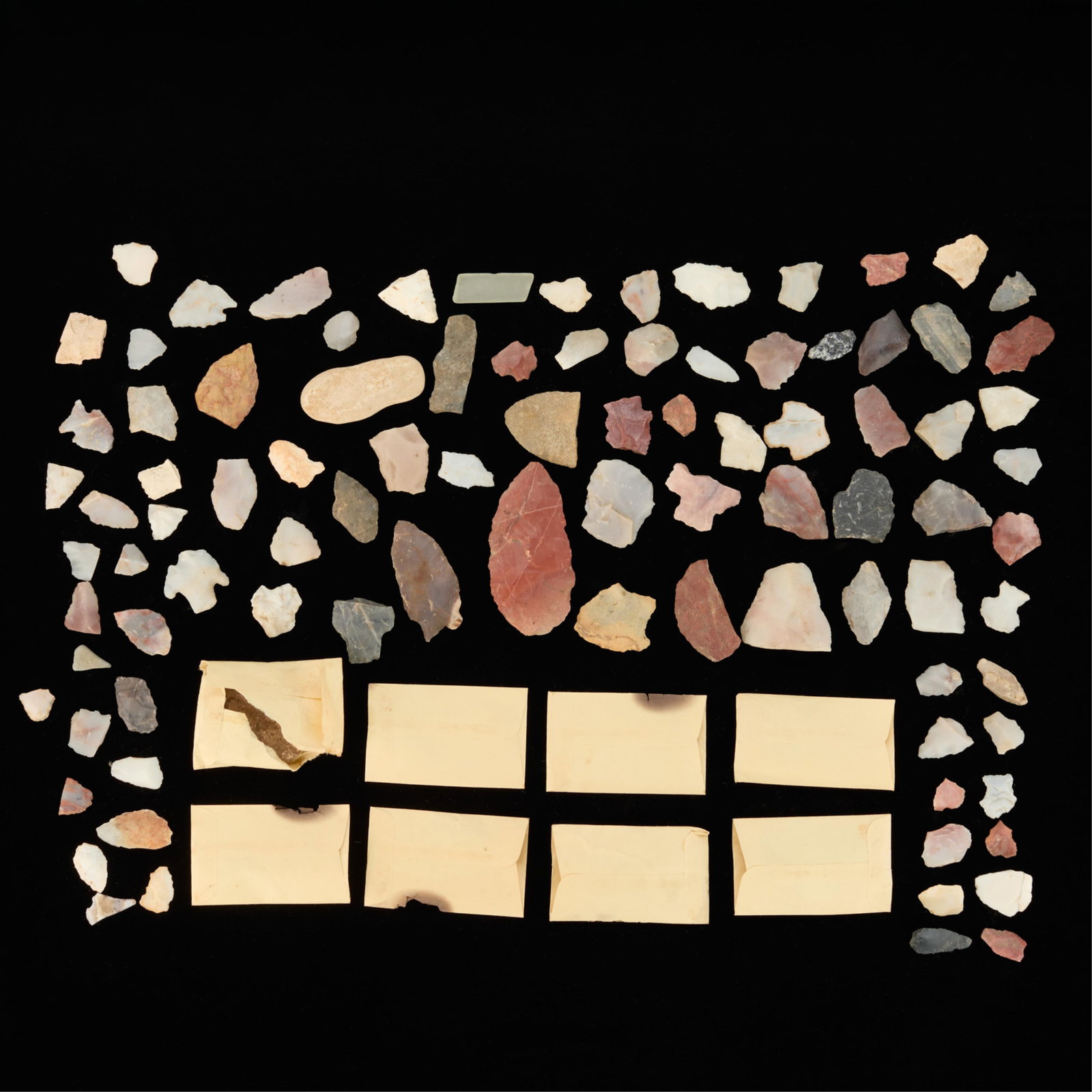 Large Group Misc. Native American Tool Fragments - 6