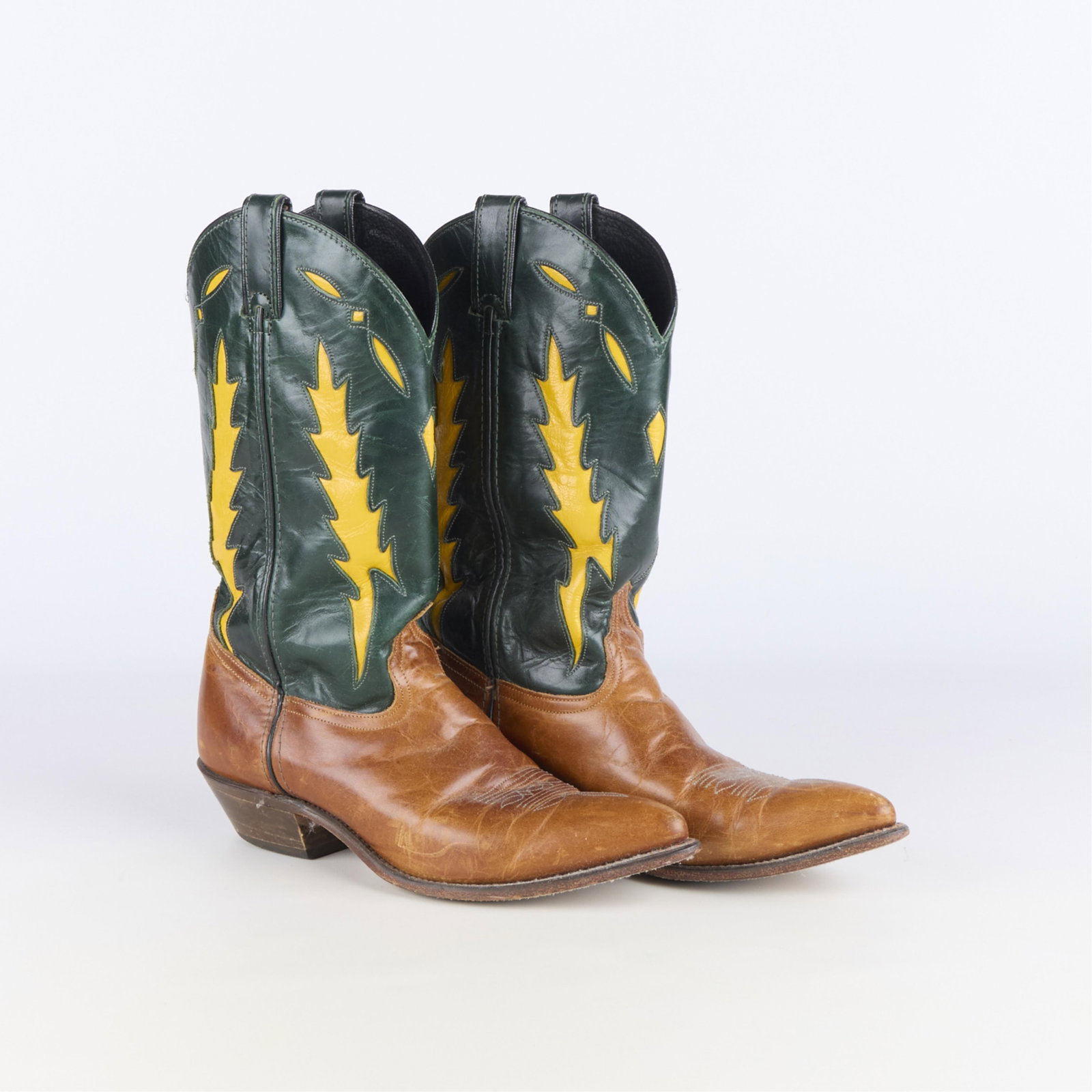 Code West Leather "Cactus" Cowboy Boots Sz 9 (1 of 3)