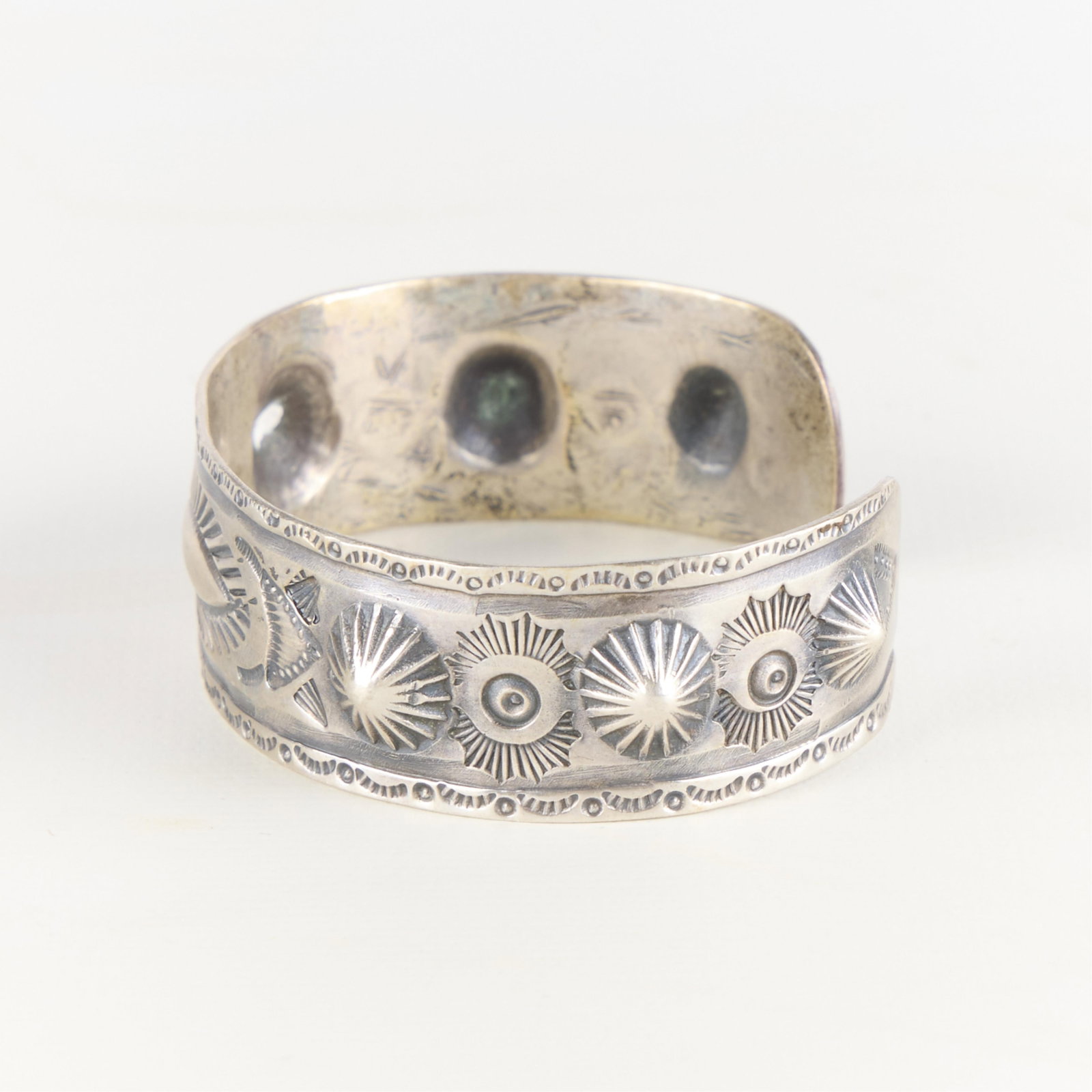 Southwestern Silver Cuff Bracelet - 4