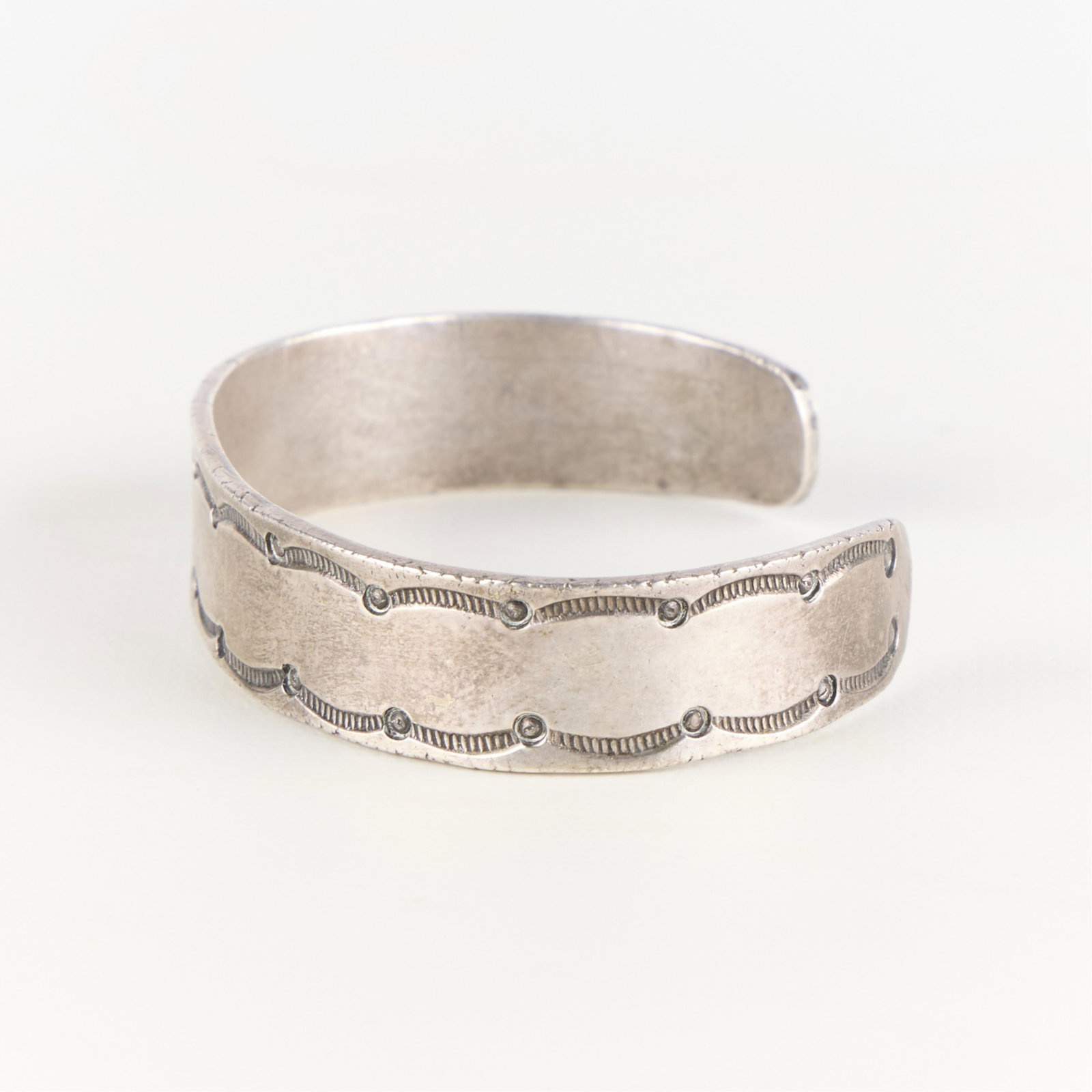 Southwestern Silver Cuff Bracelet - 4