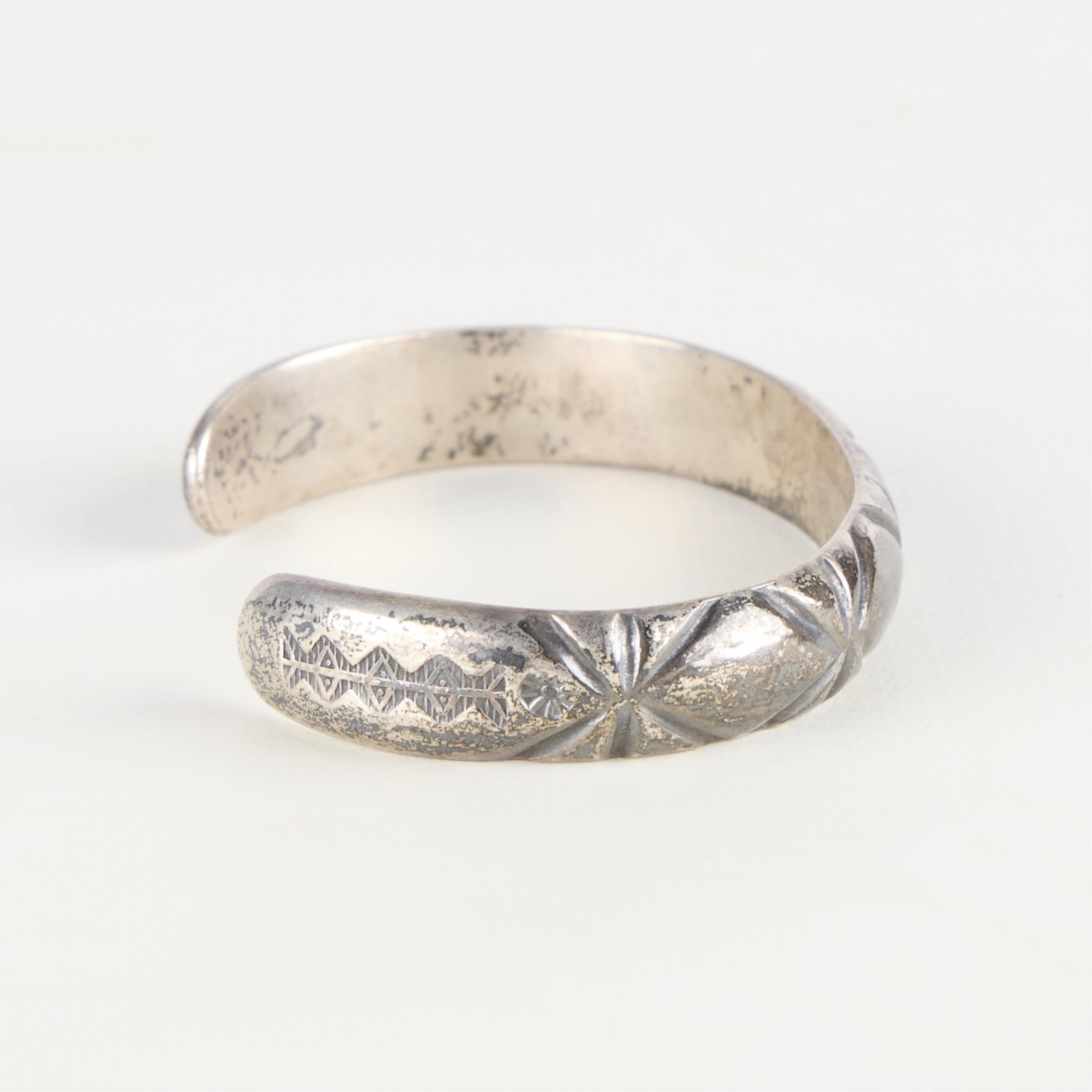 Southwestern Silver Cuff Bracelet - 2