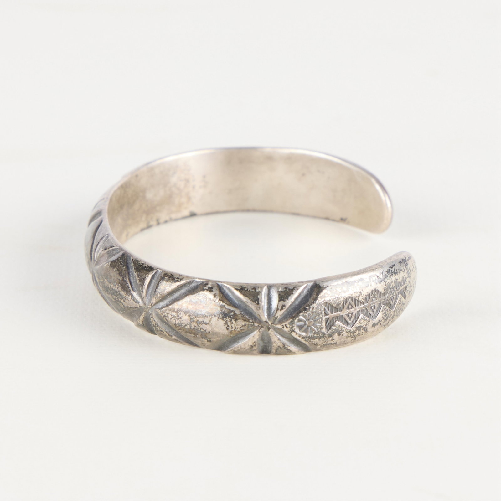 Southwestern Silver Cuff Bracelet - 4
