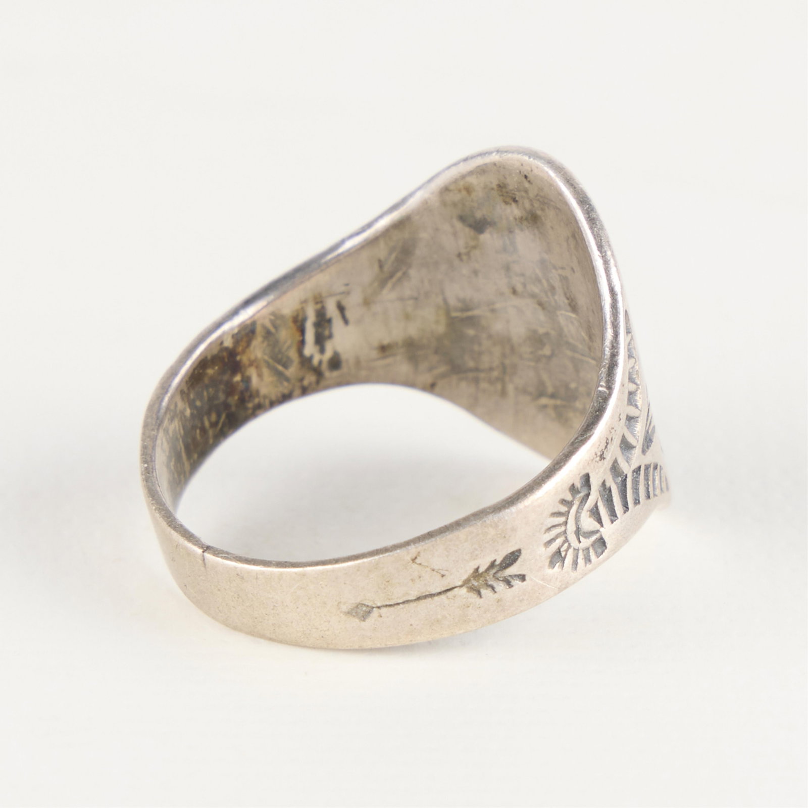 SW Silver Thunderbird Whirling Log Ring Sz 9 - 2