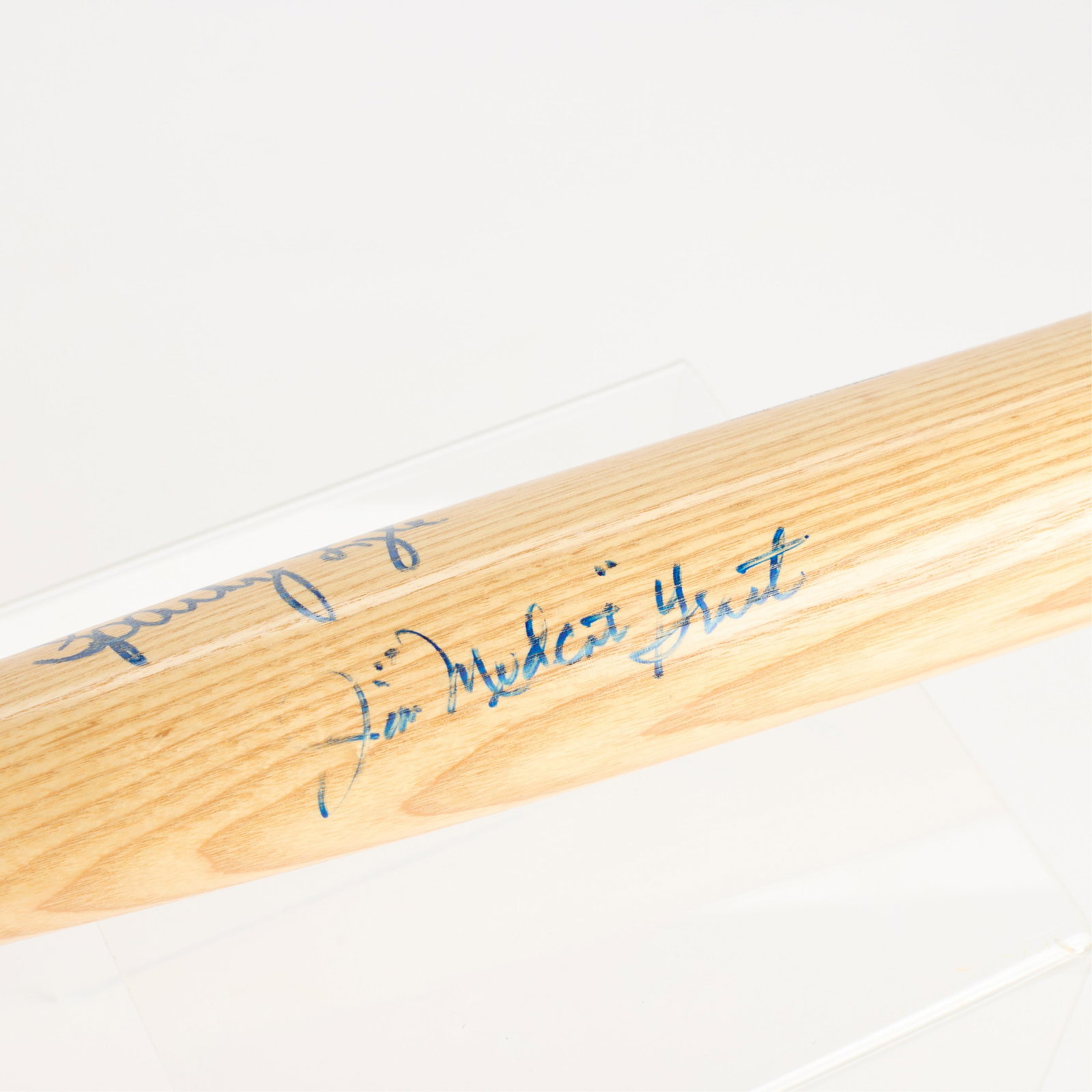 Signed Bat Jim "Mudcat" Grant, Danny Cox - 3
