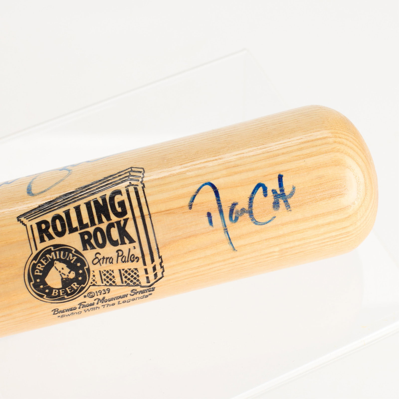 Signed Bat Jim "Mudcat" Grant, Danny Cox - 5